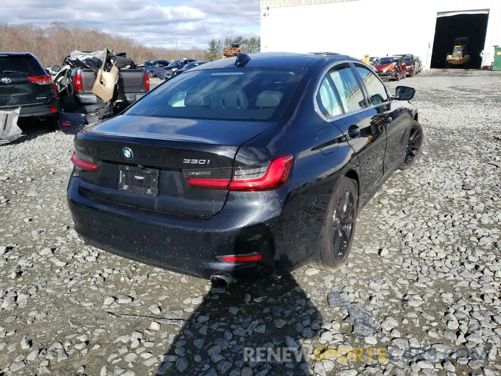 4 Фотография поврежденного автомобиля 3MW5R7J05L8B15316 BMW 3 SERIES 2020