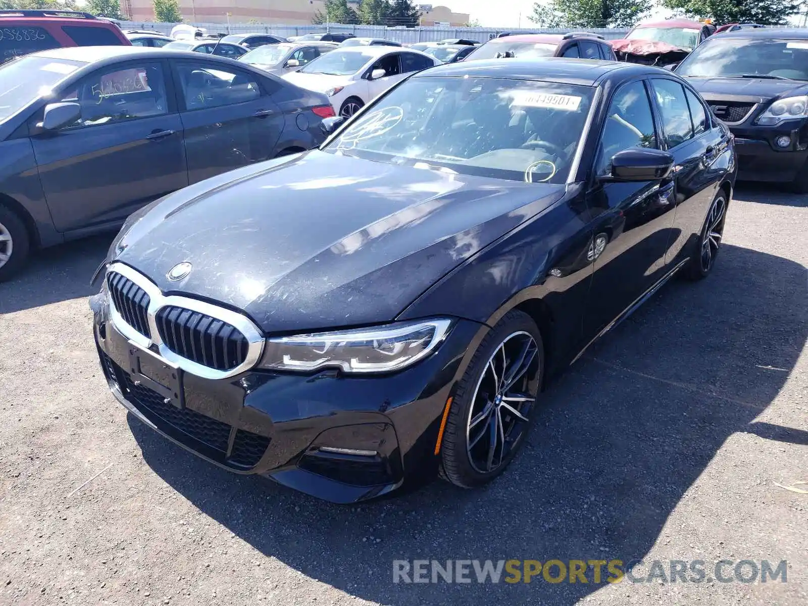 2 Photograph of a damaged car 3MW5R7J06L8B17074 BMW 3 SERIES 2020