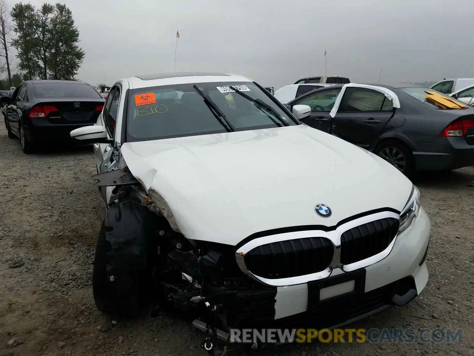 1 Photograph of a damaged car 3MW5R7J06L8B20881 BMW 3 SERIES 2020