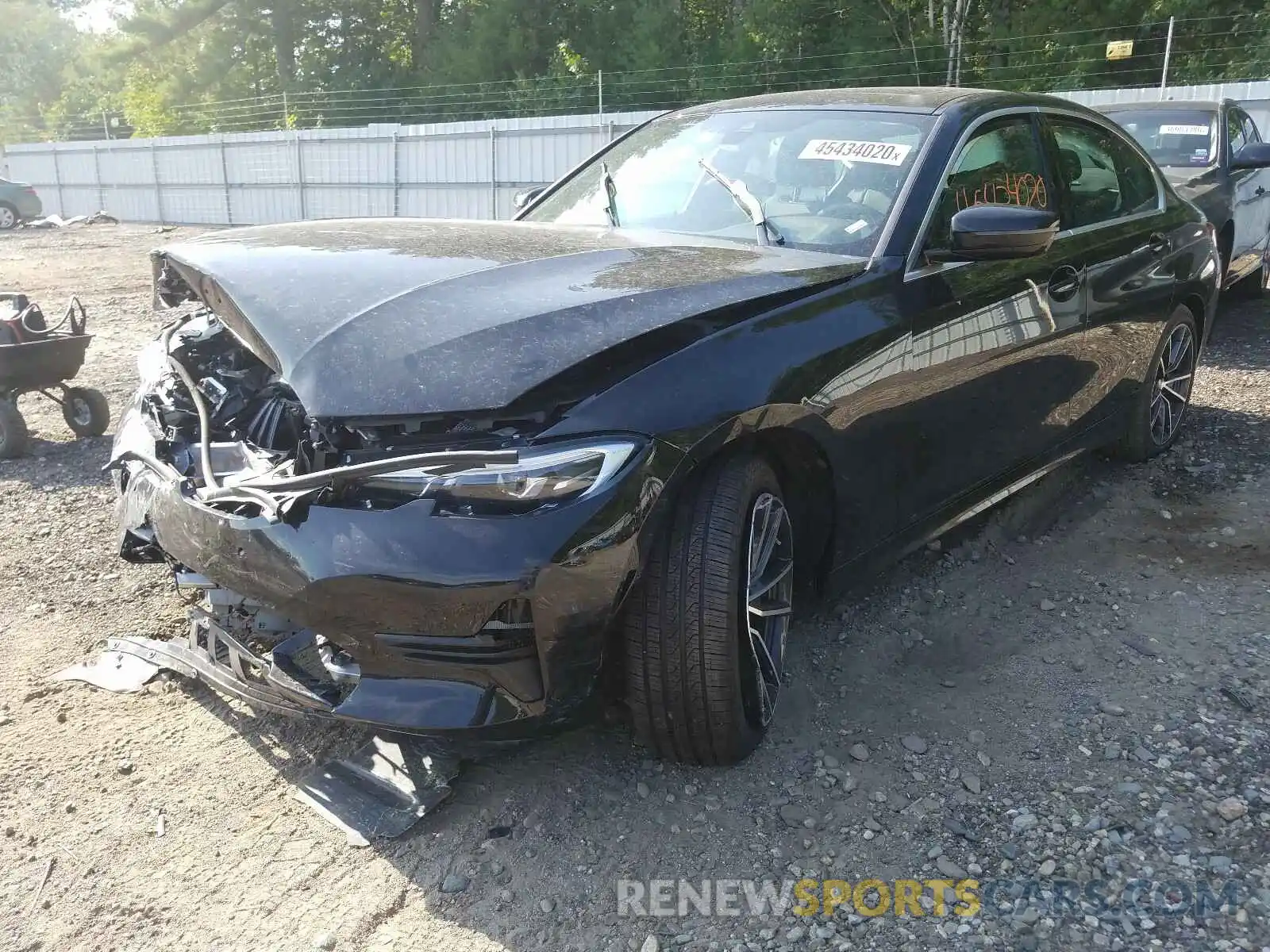 2 Фотография поврежденного автомобиля 3MW5R7J06L8B22257 BMW 3 SERIES 2020