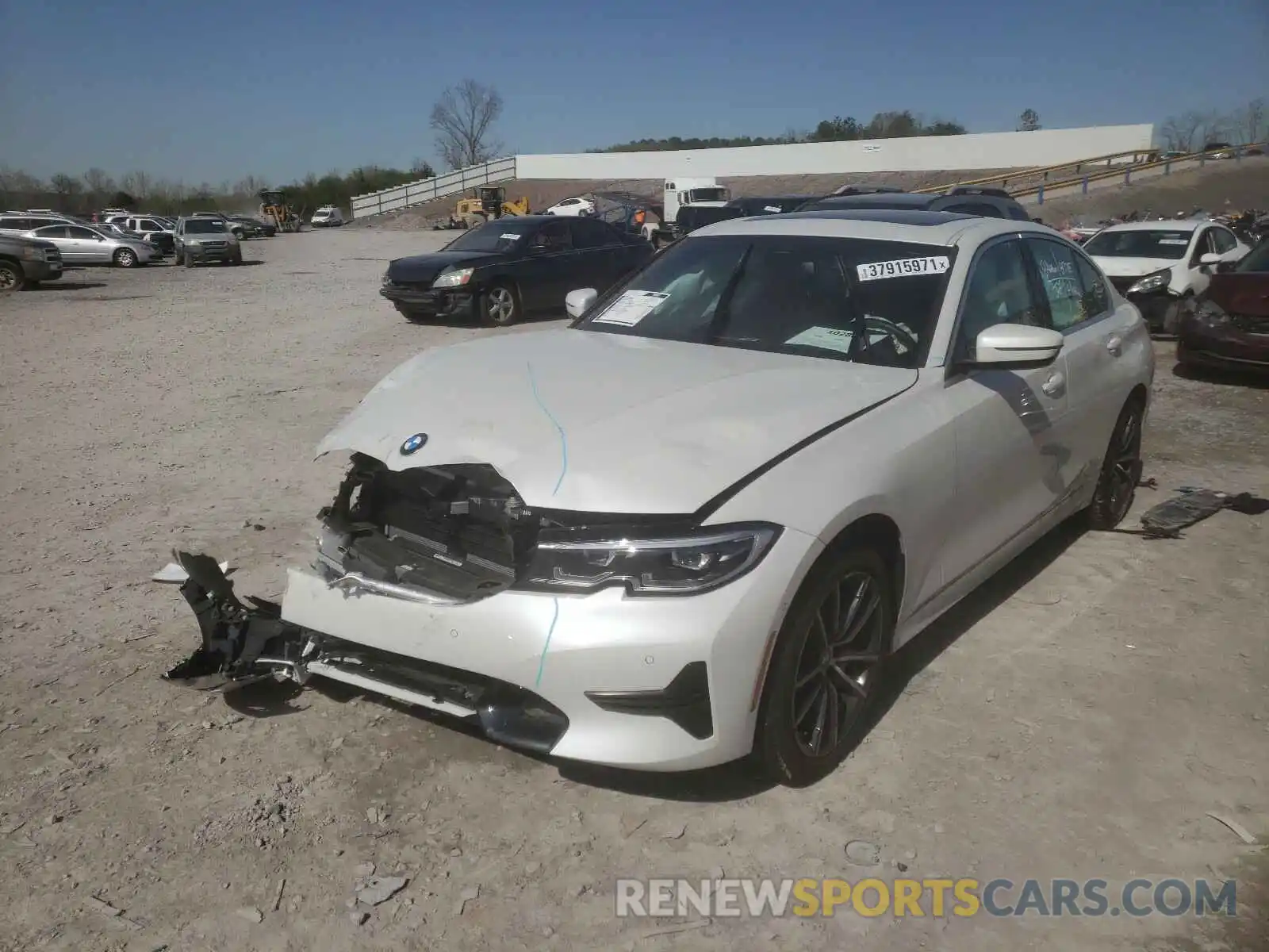 2 Photograph of a damaged car 3MW5R7J06L8B26275 BMW 3 SERIES 2020