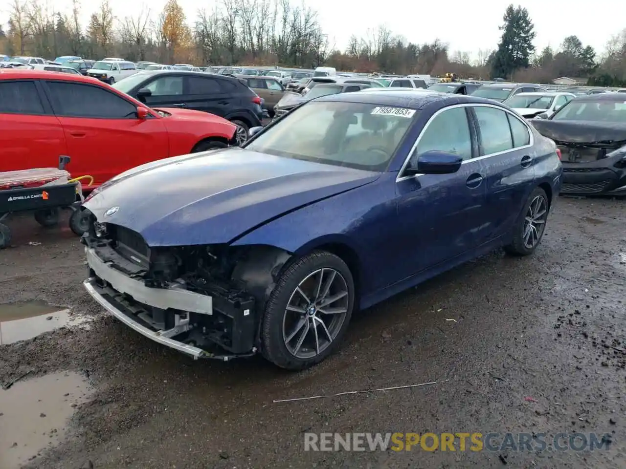 1 Фотография поврежденного автомобиля 3MW5R7J06L8B29712 BMW 3 SERIES 2020