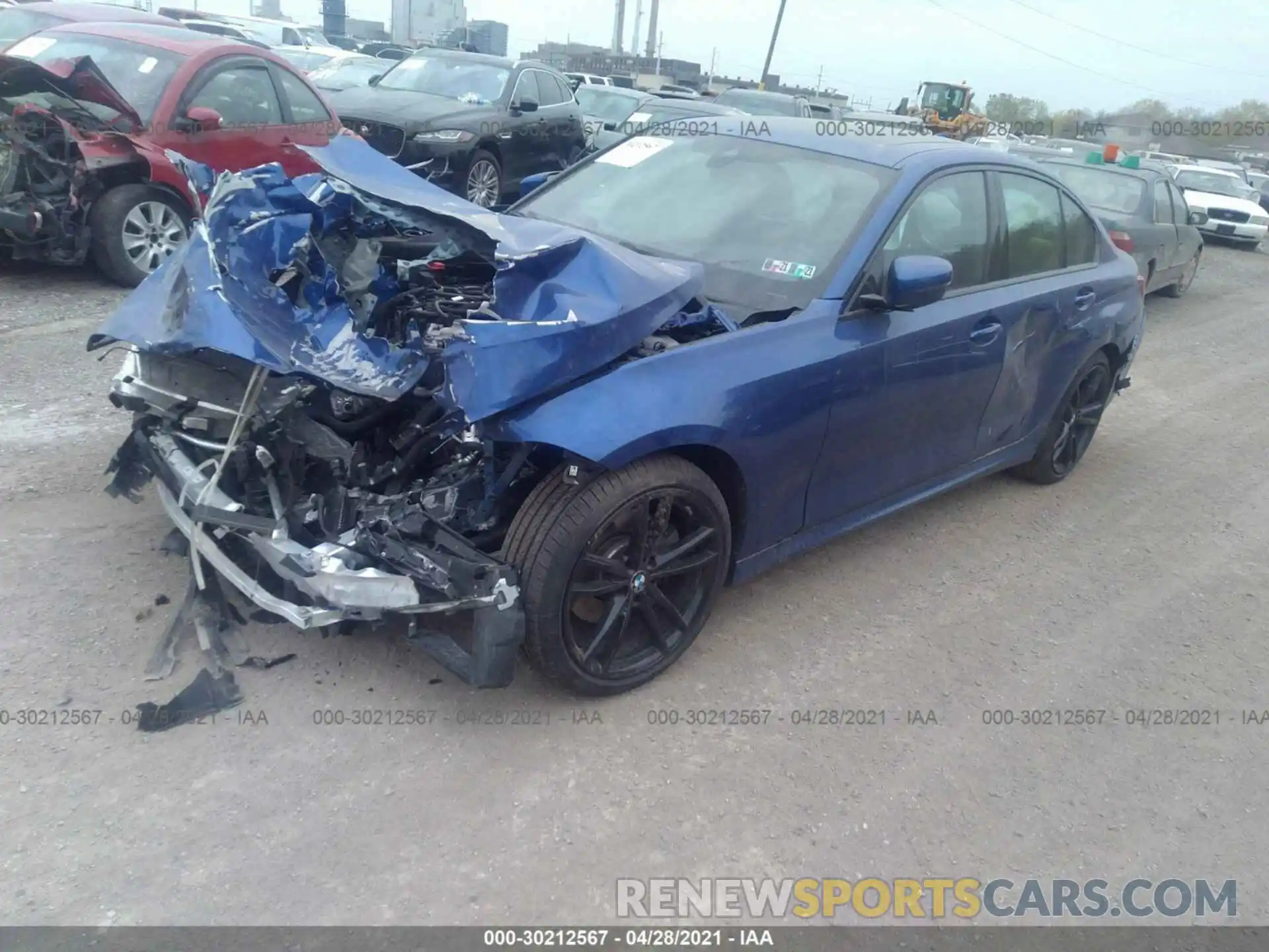 2 Photograph of a damaged car 3MW5R7J06L8B38555 BMW 3 SERIES 2020