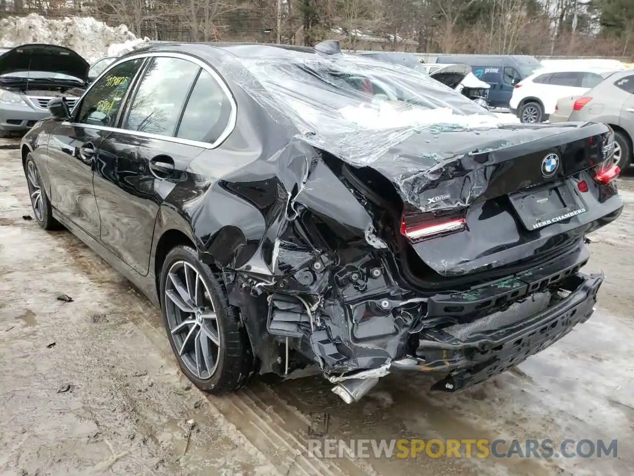 3 Photograph of a damaged car 3MW5R7J07L8B12997 BMW 3 SERIES 2020