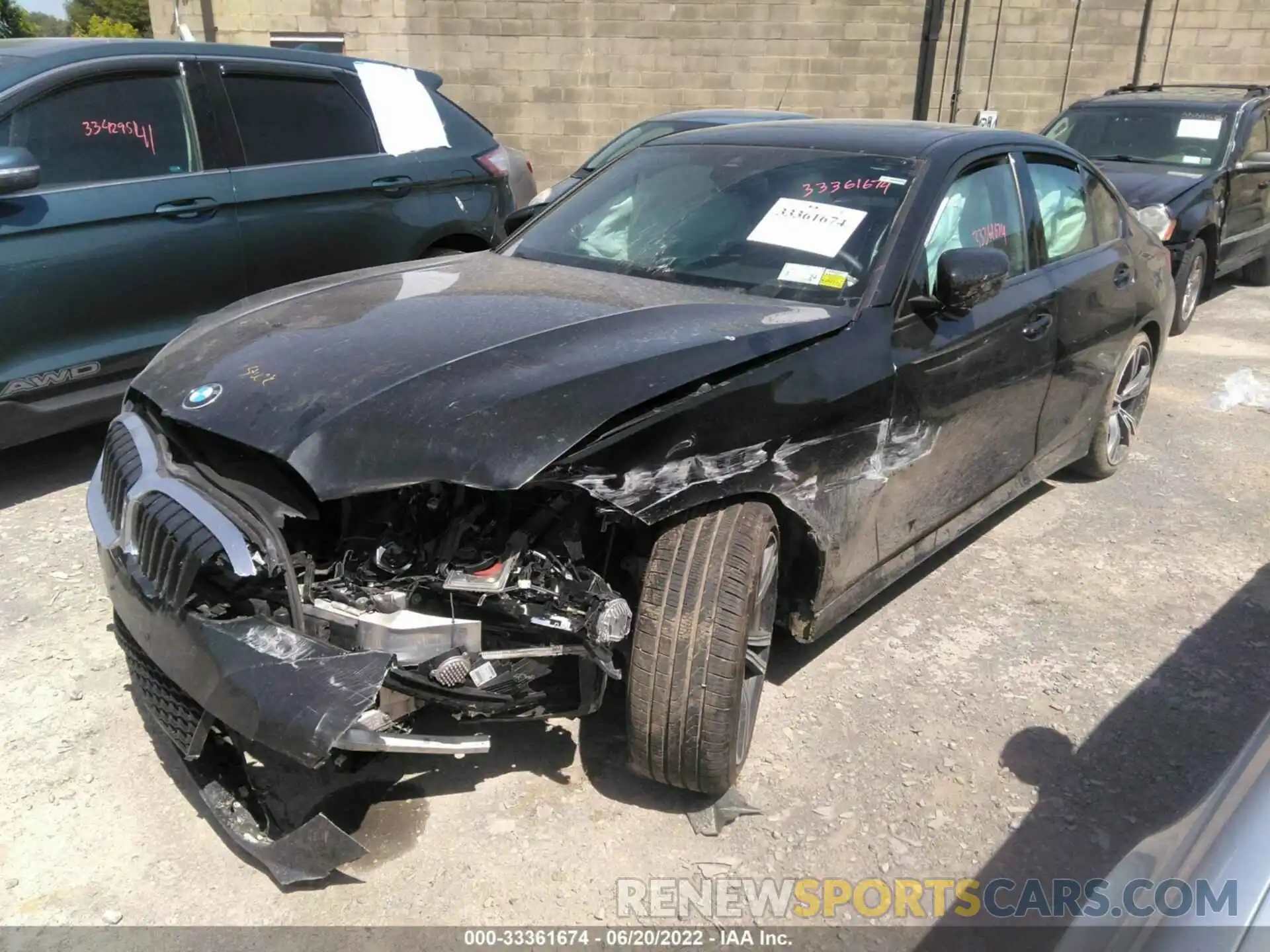 2 Photograph of a damaged car 3MW5R7J07L8B15401 BMW 3 SERIES 2020