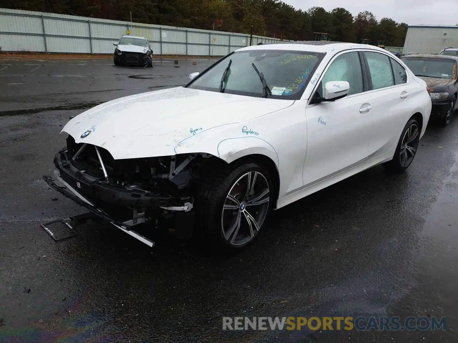 2 Photograph of a damaged car 3MW5R7J07L8B16032 BMW 3 SERIES 2020