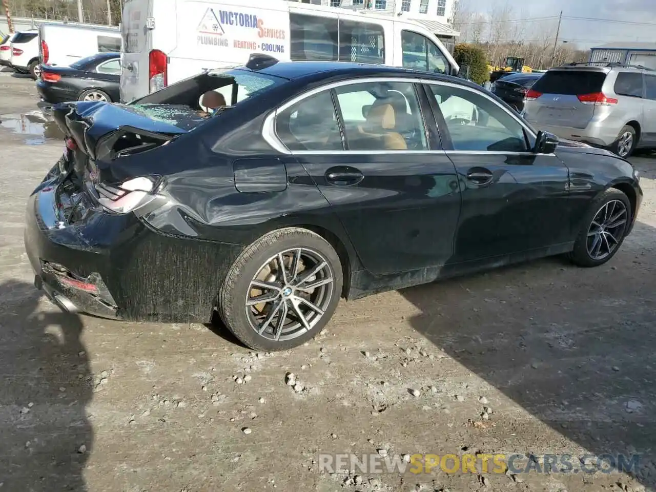 3 Photograph of a damaged car 3MW5R7J07L8B18430 BMW 3 SERIES 2020