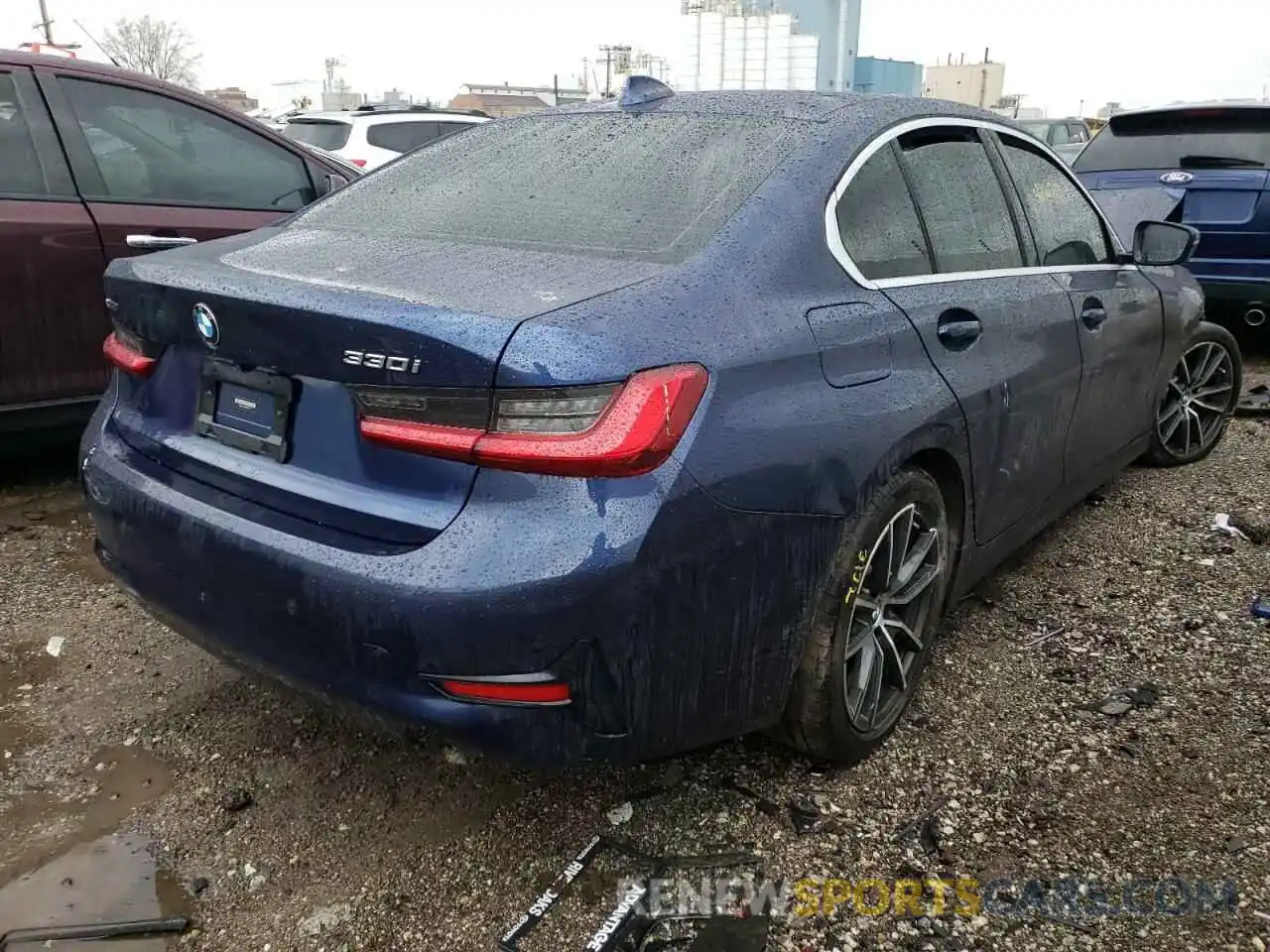 4 Фотография поврежденного автомобиля 3MW5R7J07L8B21473 BMW 3 SERIES 2020