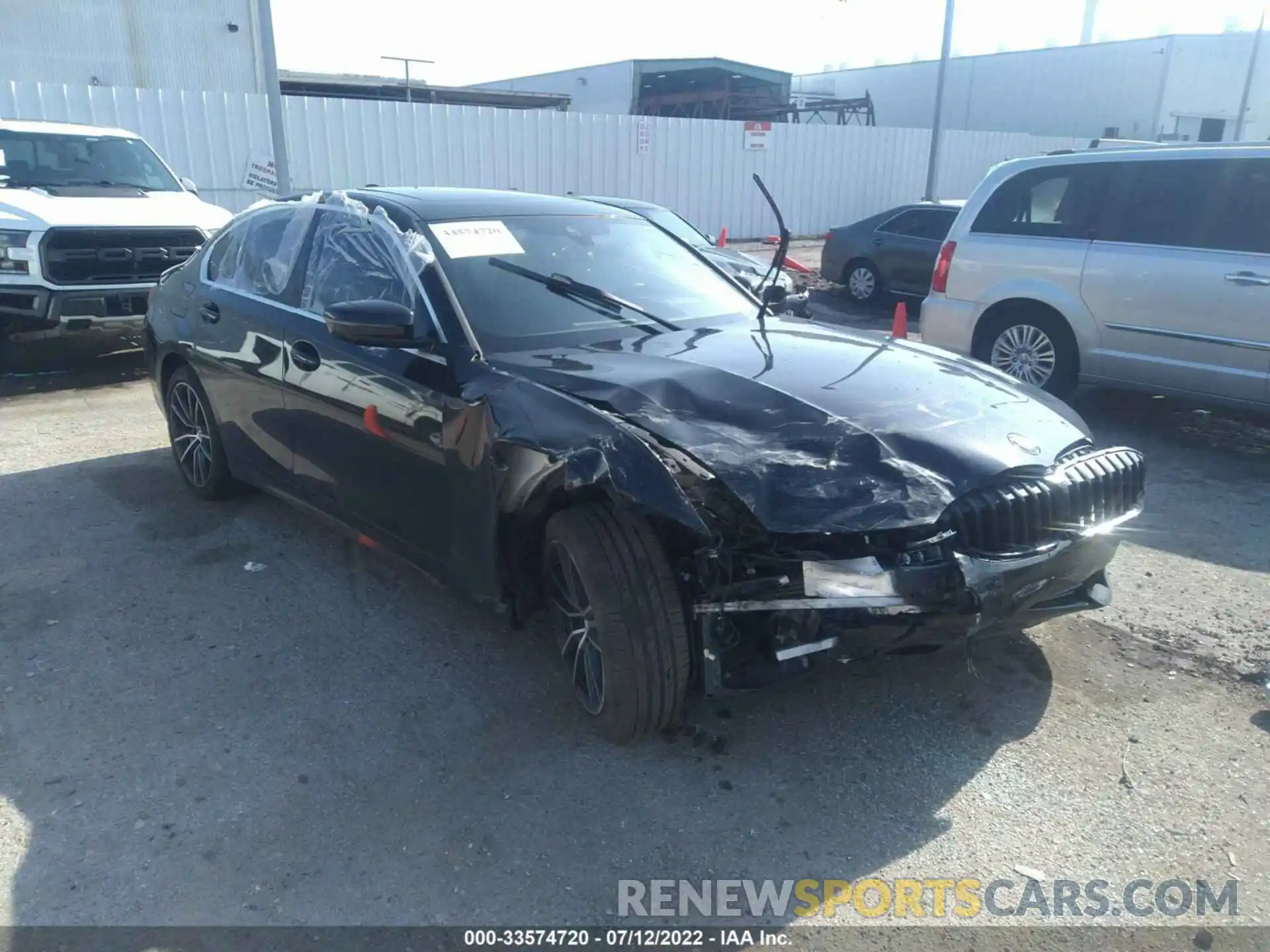 1 Фотография поврежденного автомобиля 3MW5R7J07L8B21683 BMW 3 SERIES 2020