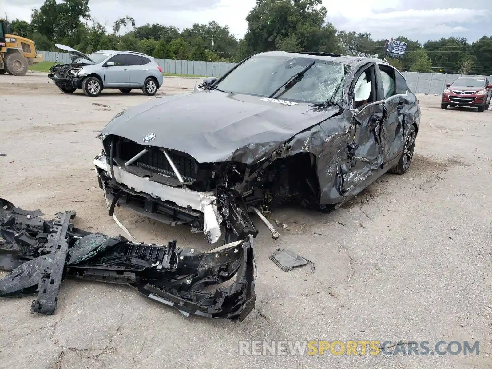 2 Photograph of a damaged car 3MW5R7J07L8B41402 BMW 3 SERIES 2020