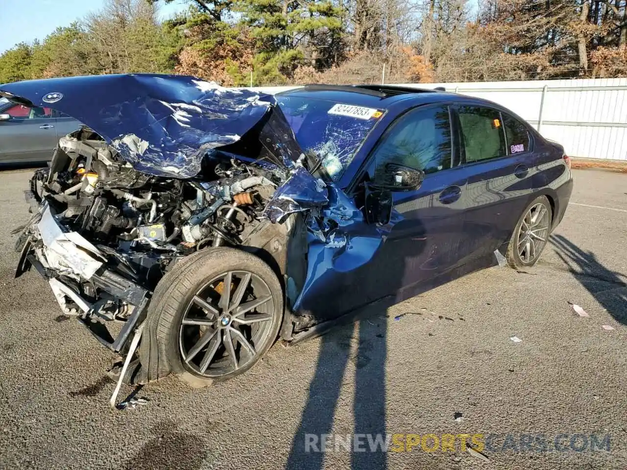 1 Photograph of a damaged car 3MW5R7J08L8B10935 BMW 3 SERIES 2020