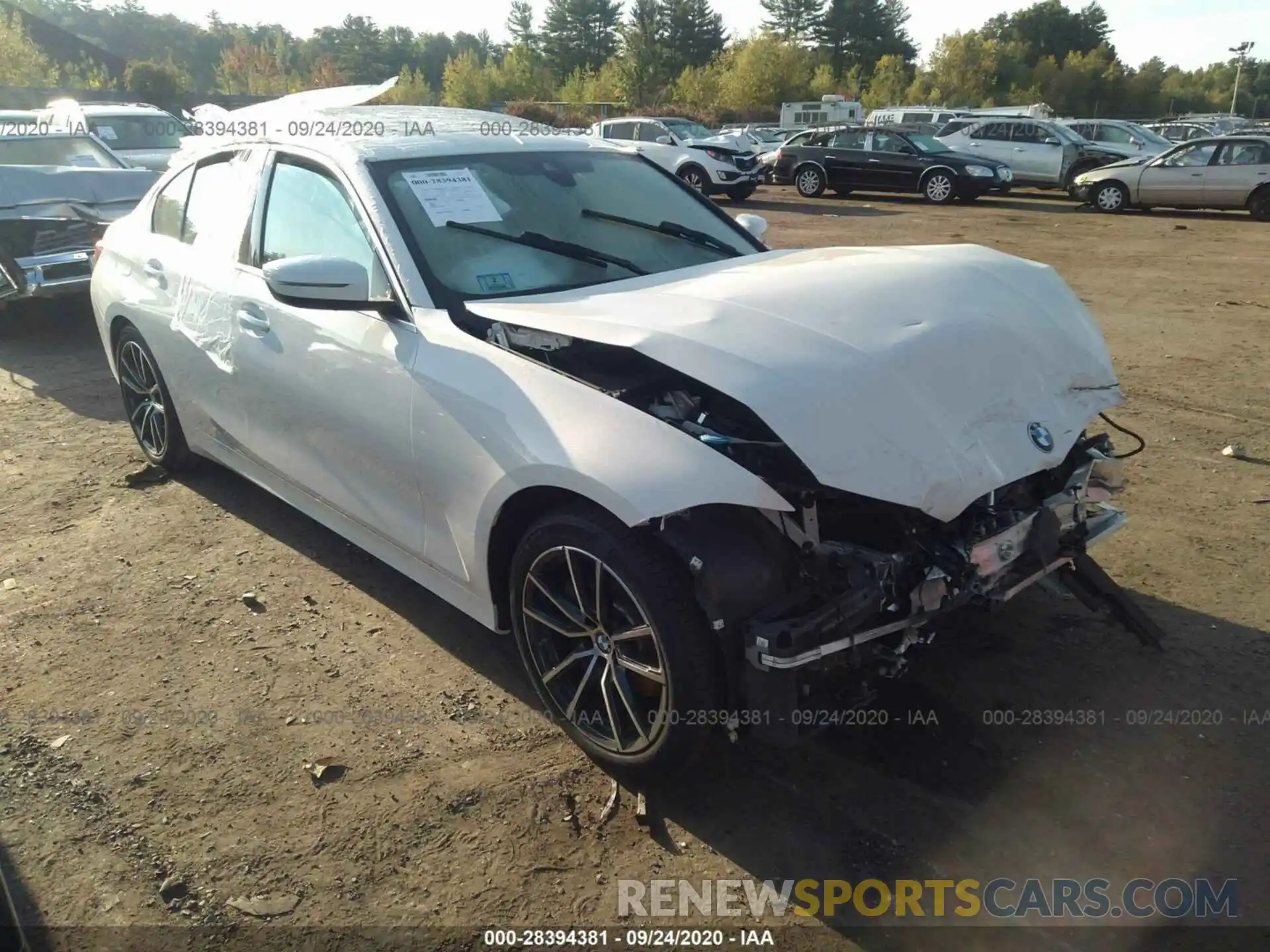 1 Photograph of a damaged car 3MW5R7J08L8B13365 BMW 3 SERIES 2020
