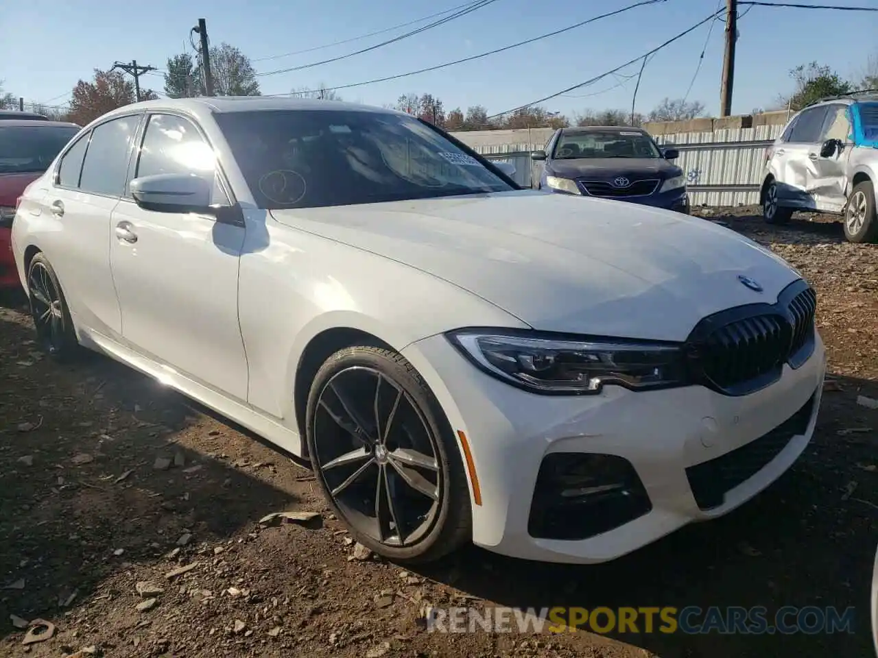 1 Photograph of a damaged car 3MW5R7J08L8B13625 BMW 3 SERIES 2020