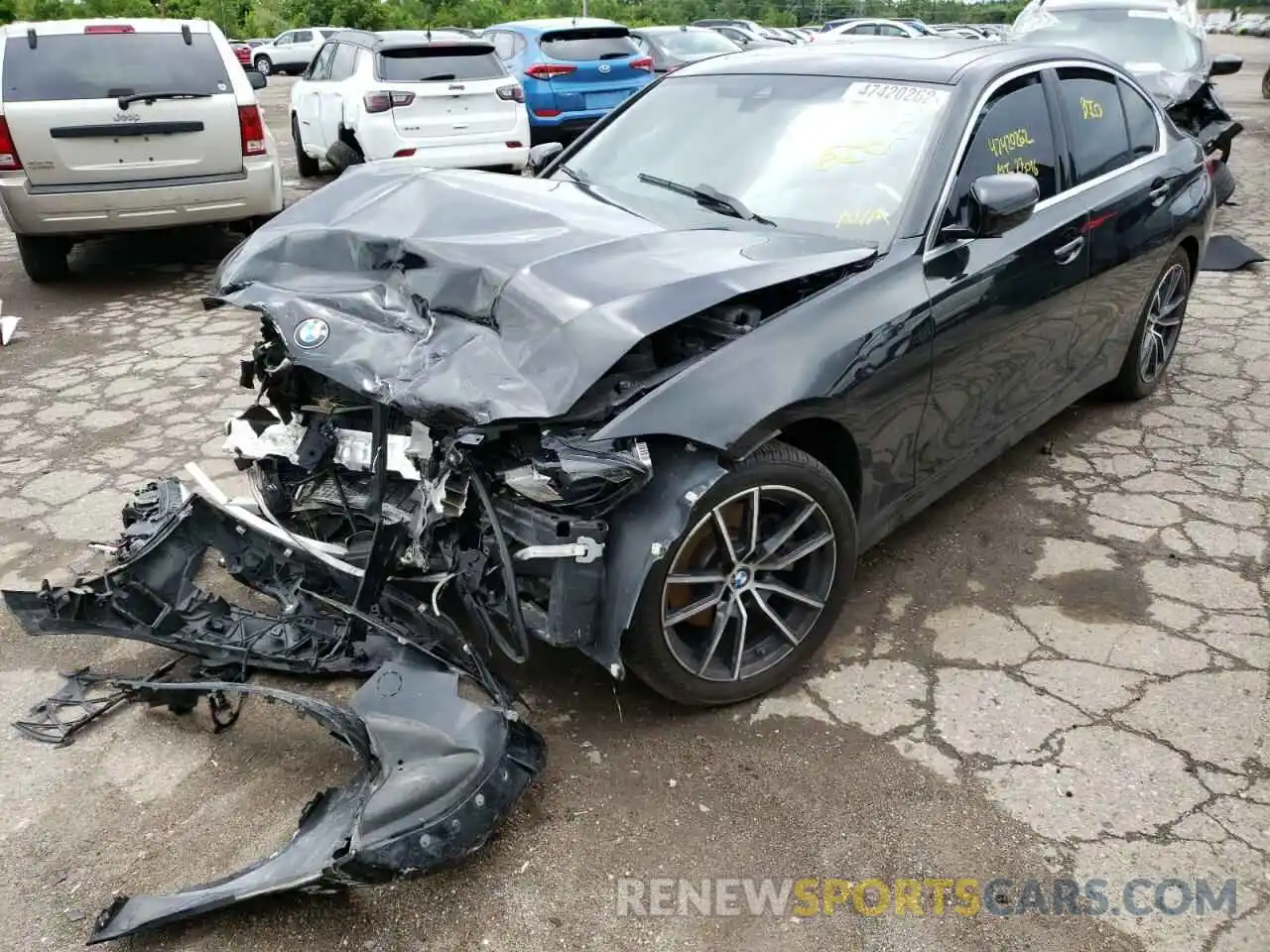 2 Photograph of a damaged car 3MW5R7J08L8B20221 BMW 3 SERIES 2020