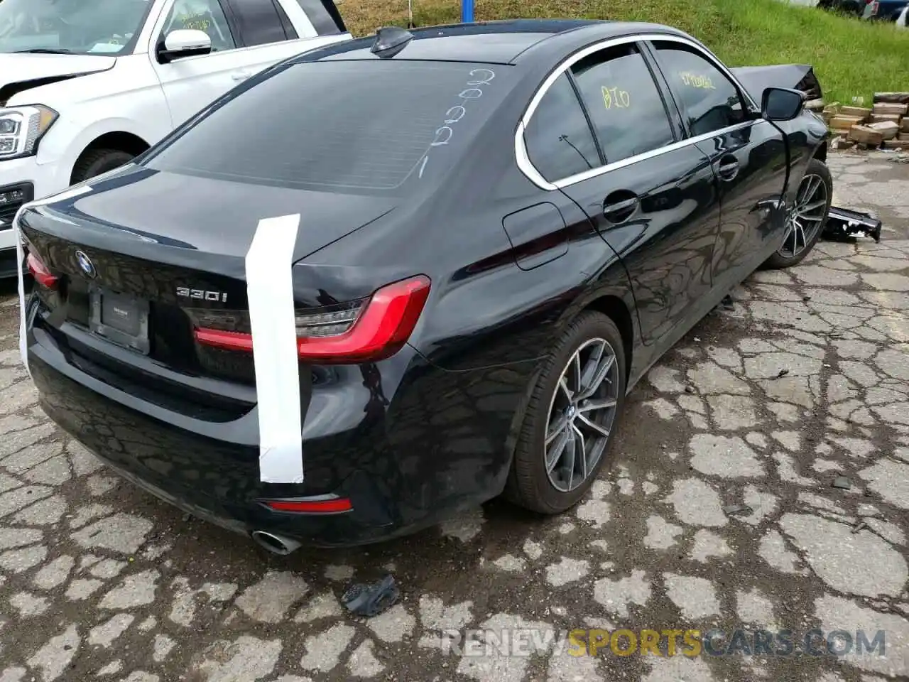 4 Фотография поврежденного автомобиля 3MW5R7J08L8B20221 BMW 3 SERIES 2020