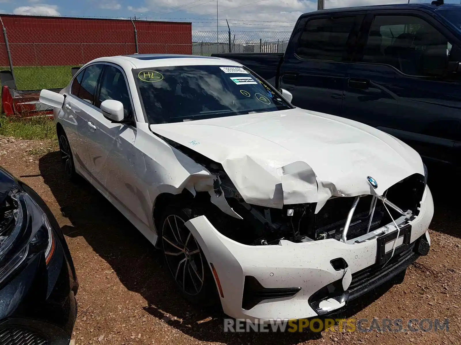 1 Фотография поврежденного автомобиля 3MW5R7J08L8B20655 BMW 3 SERIES 2020