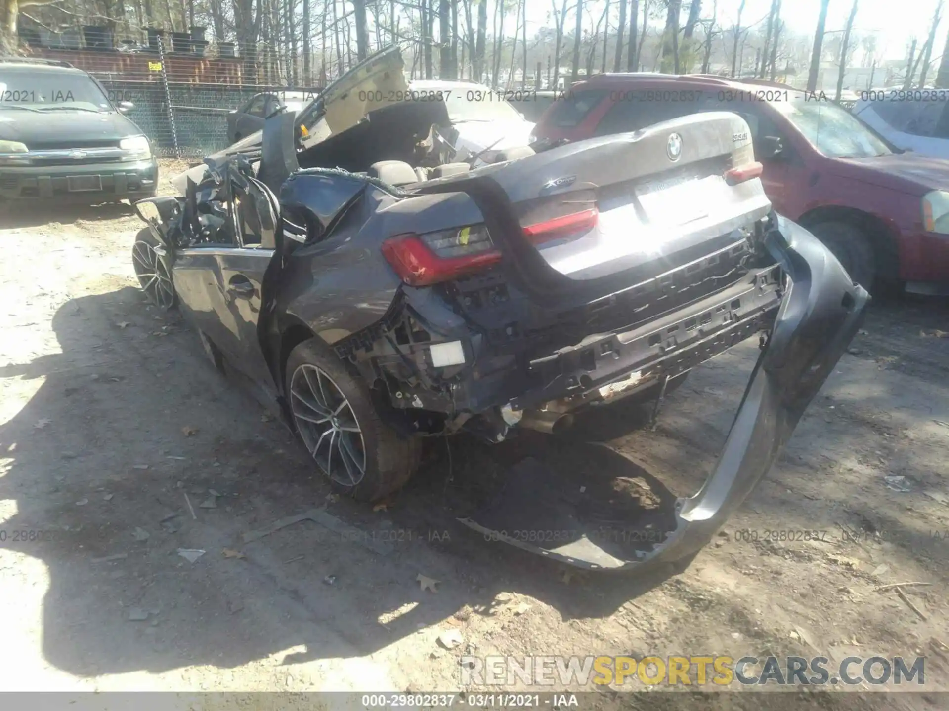 3 Photograph of a damaged car 3MW5R7J08L8B21711 BMW 3 SERIES 2020