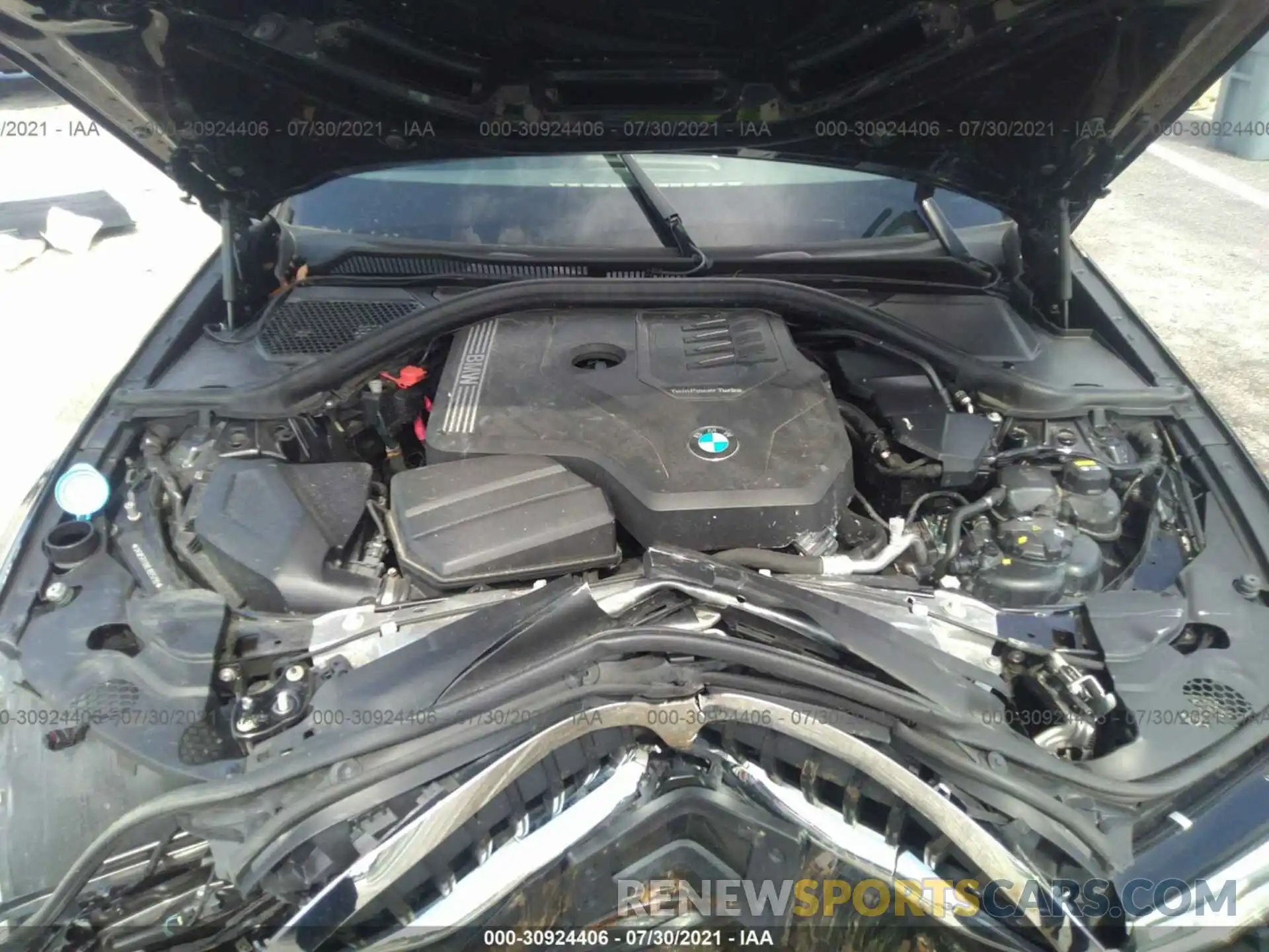 10 Фотография поврежденного автомобиля 3MW5R7J08L8B25290 BMW 3 SERIES 2020