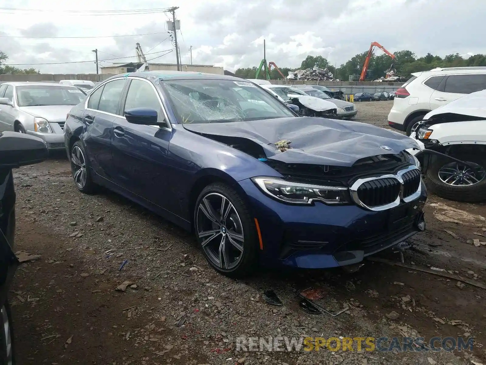 1 Фотография поврежденного автомобиля 3MW5R7J08L8B34880 BMW 3 SERIES 2020