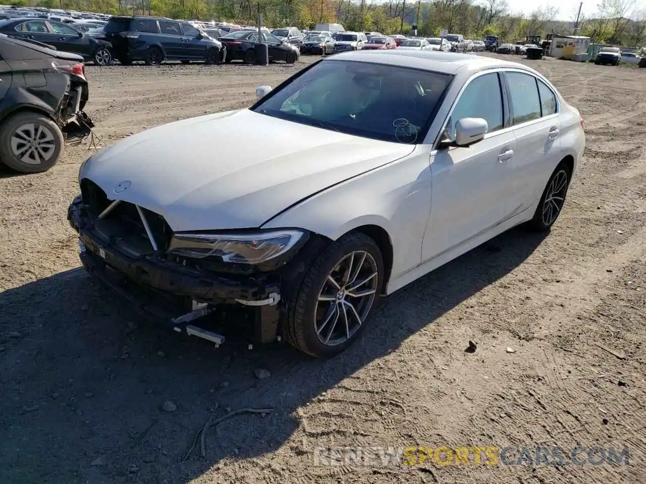 2 Фотография поврежденного автомобиля 3MW5R7J08L8B37729 BMW 3 SERIES 2020