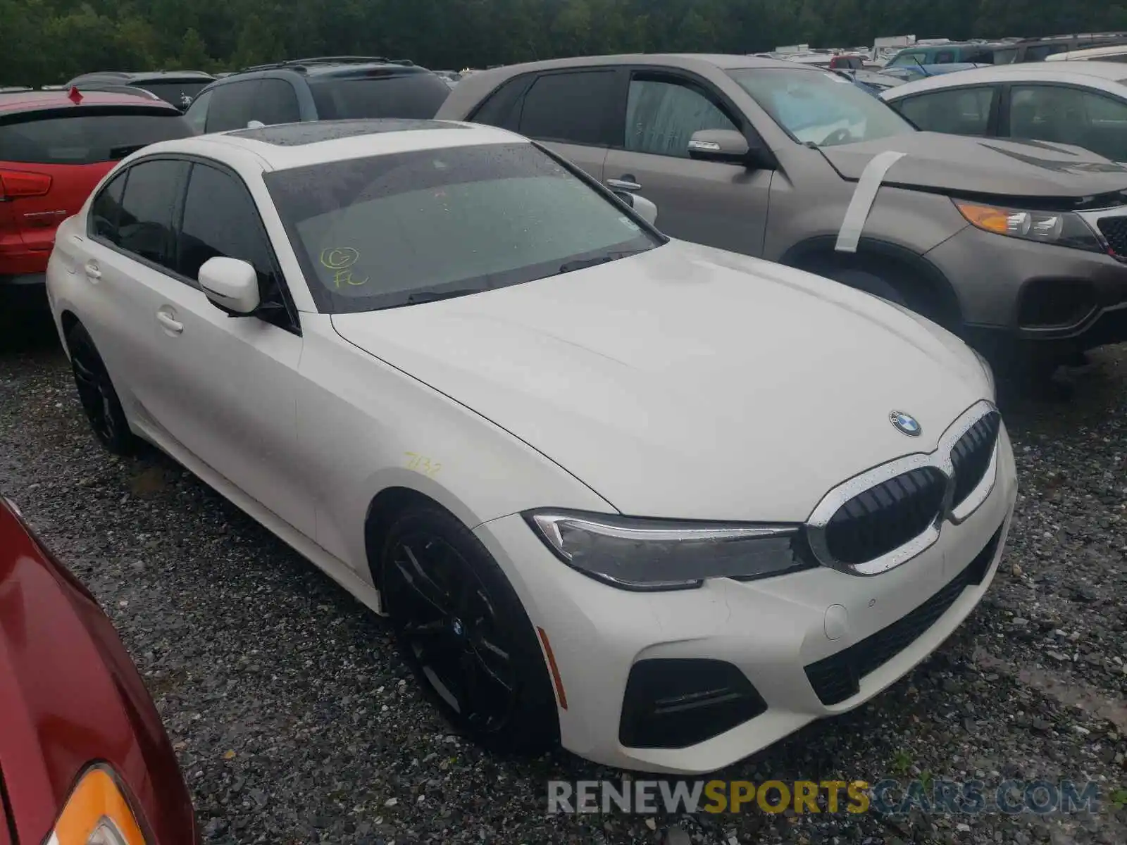 1 Photograph of a damaged car 3MW5R7J08L8B38055 BMW 3 SERIES 2020