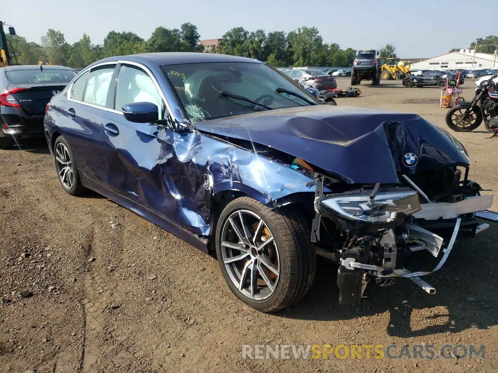 1 Photograph of a damaged car 3MW5R7J09L8B17960 BMW 3 SERIES 2020