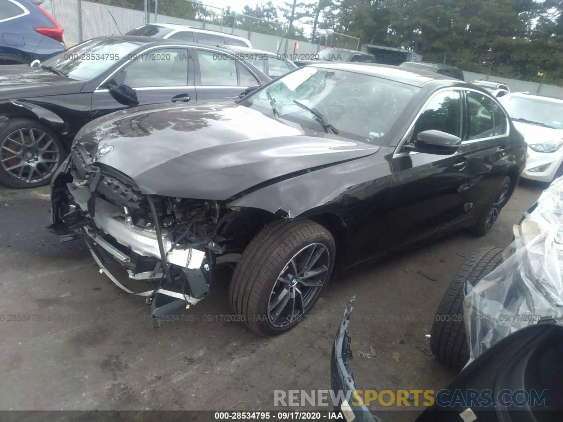 2 Фотография поврежденного автомобиля 3MW5R7J0XL8B09222 BMW 3 SERIES 2020