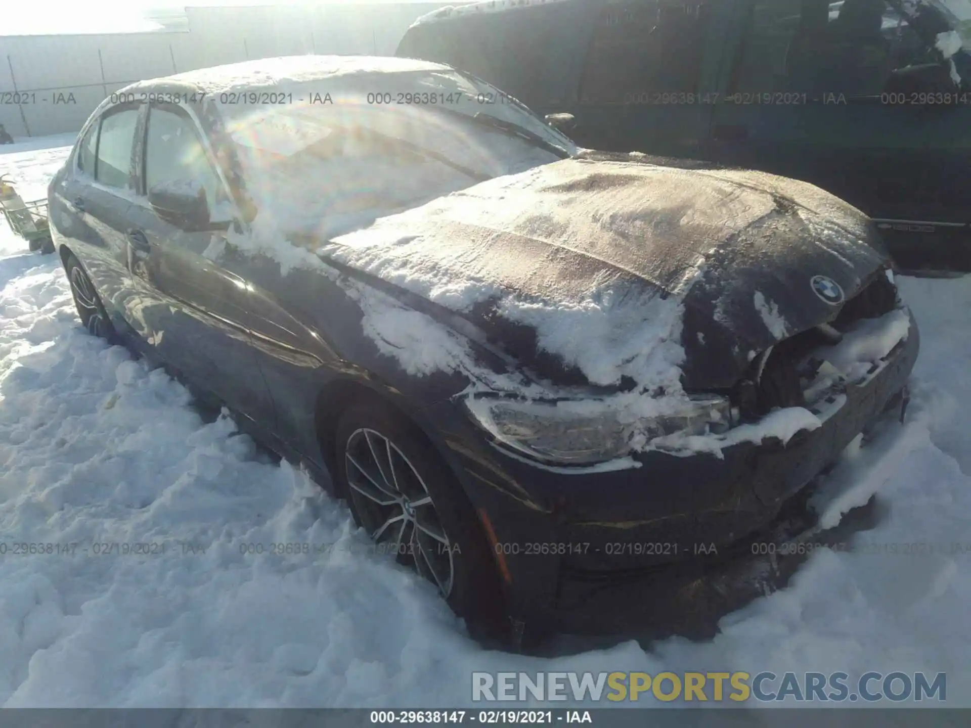 1 Фотография поврежденного автомобиля 3MW5R7J0XL8B21757 BMW 3 SERIES 2020