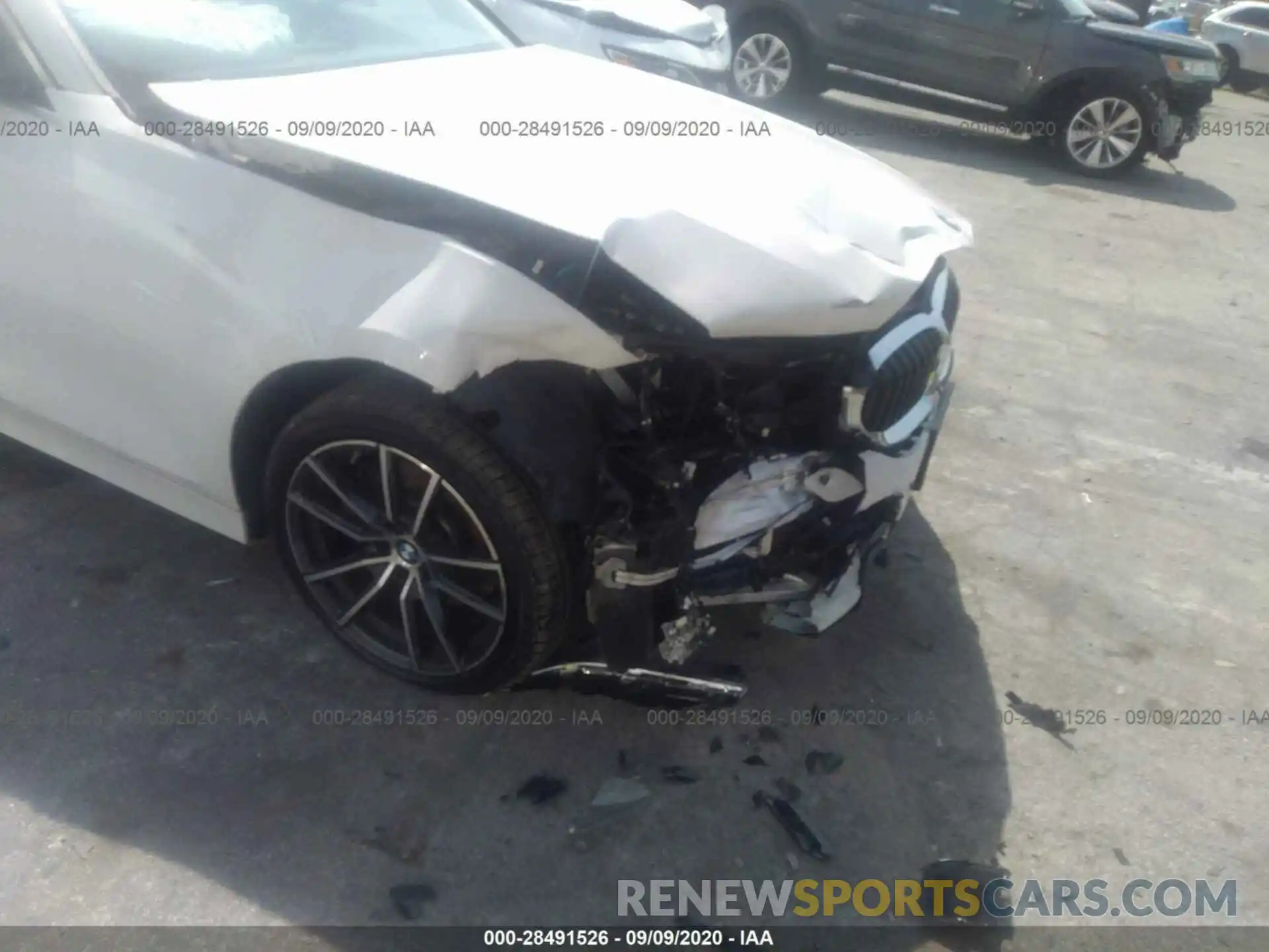 6 Фотография поврежденного автомобиля 3MW5R7J0XL8B22018 BMW 3 SERIES 2020