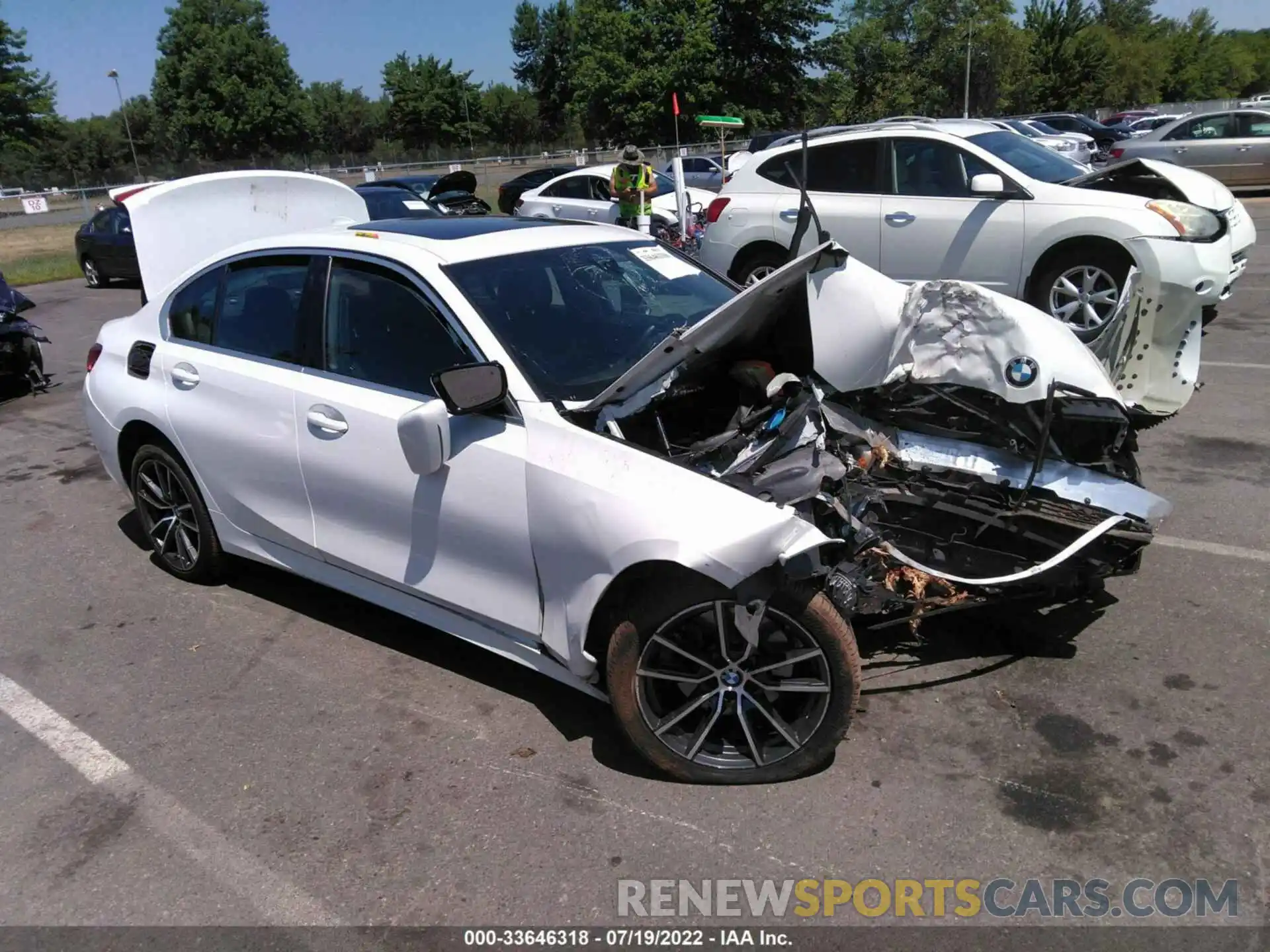 1 Photograph of a damaged car 3MW5R7J0XL8B22939 BMW 3 SERIES 2020