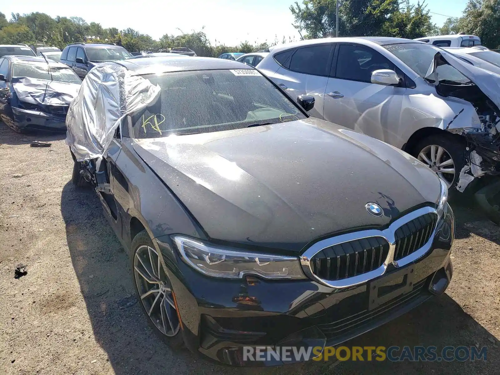 1 Photograph of a damaged car 3MW5R7J0XL8B24030 BMW 3 SERIES 2020