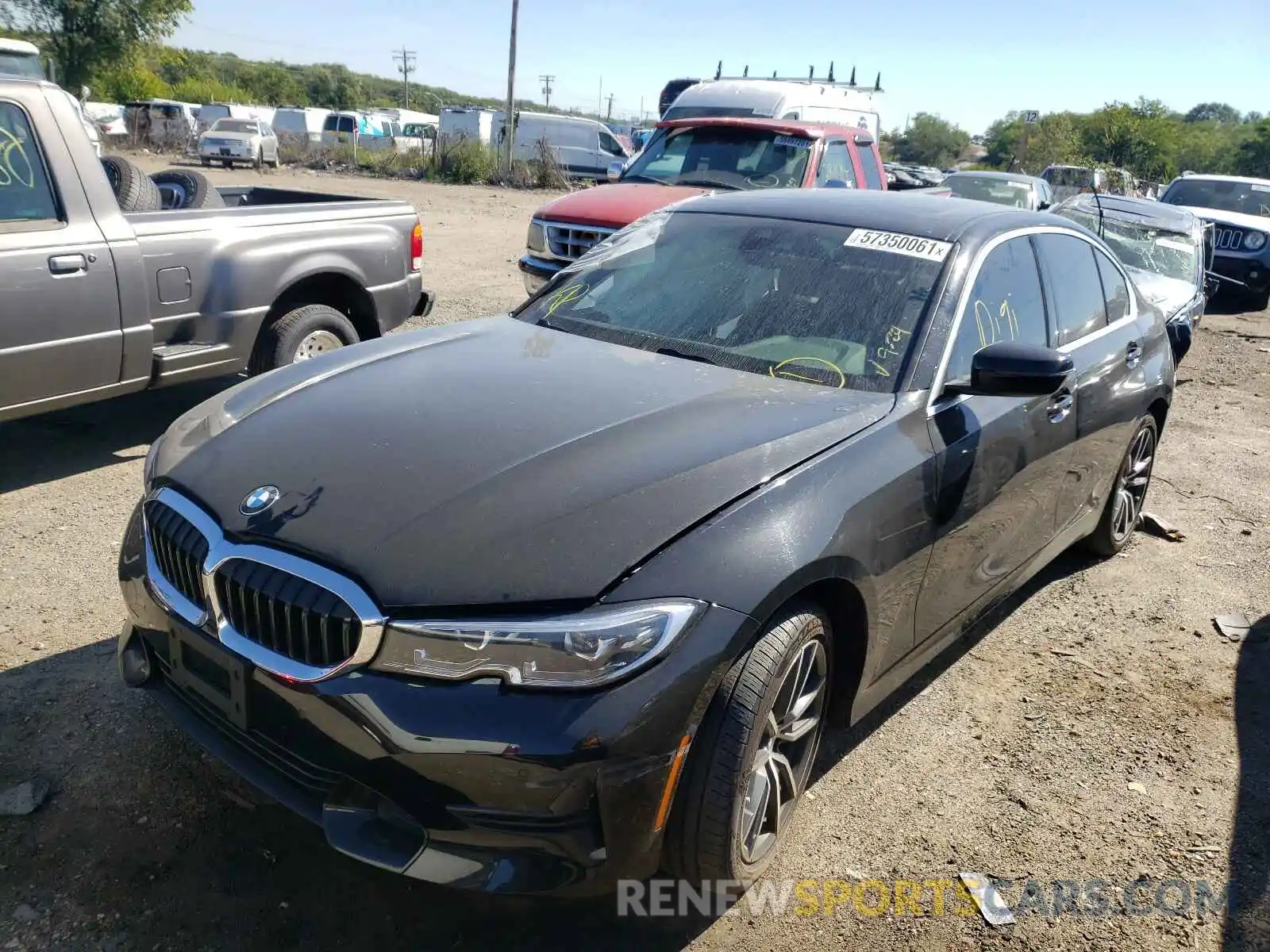 2 Photograph of a damaged car 3MW5R7J0XL8B24030 BMW 3 SERIES 2020