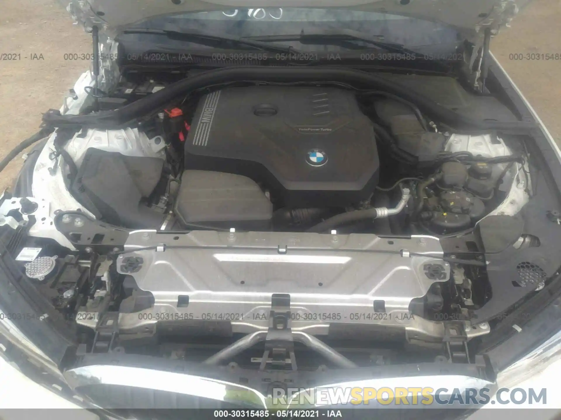 10 Фотография поврежденного автомобиля 3MW5R7J0XL8B24156 BMW 3 SERIES 2020