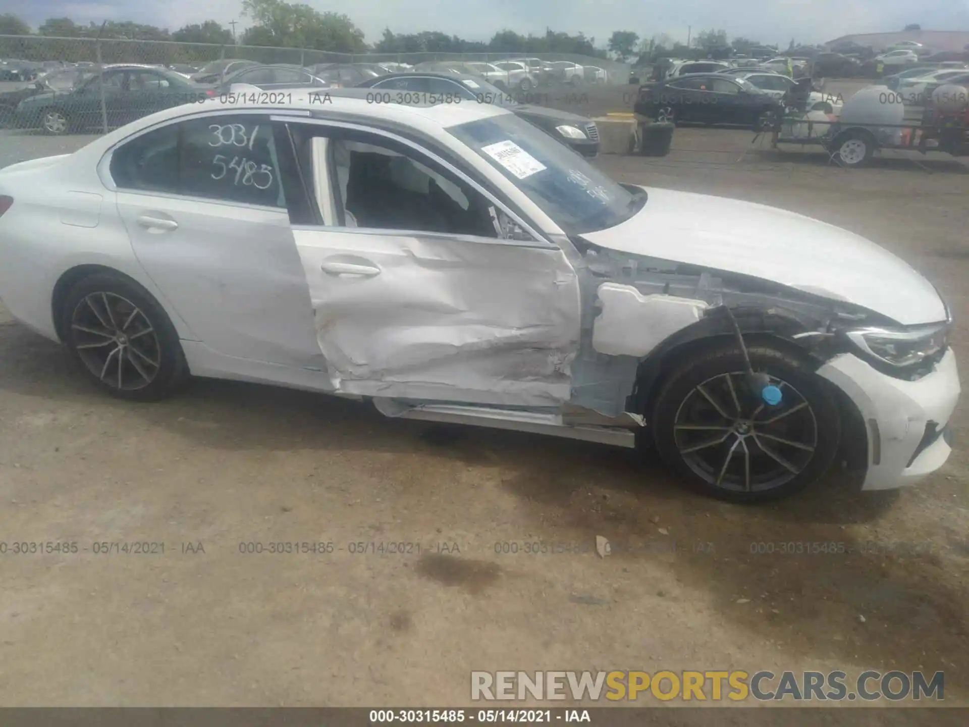 6 Фотография поврежденного автомобиля 3MW5R7J0XL8B24156 BMW 3 SERIES 2020