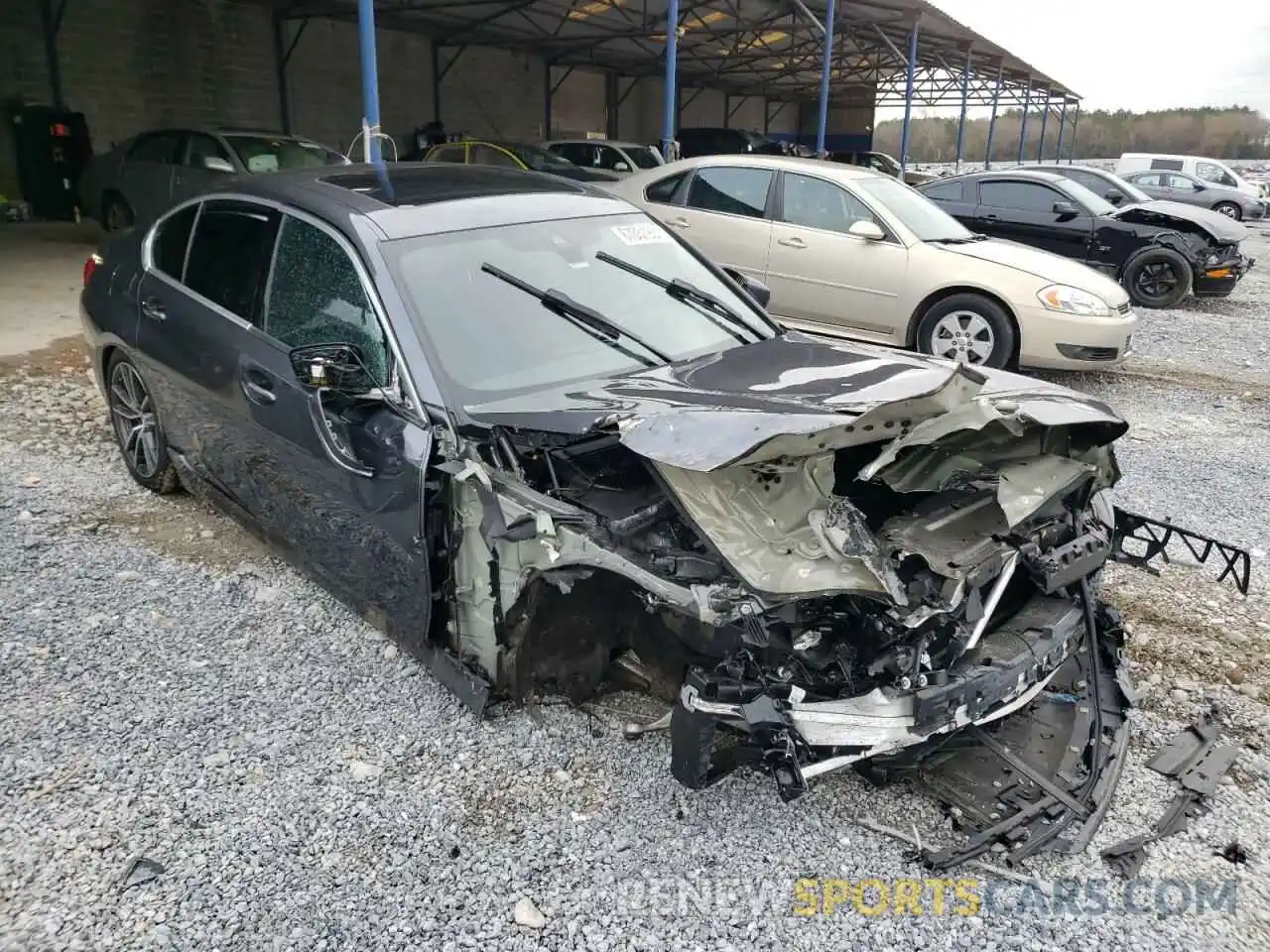 1 Photograph of a damaged car 3MW5R7J0XL8B29275 BMW 3 SERIES 2020