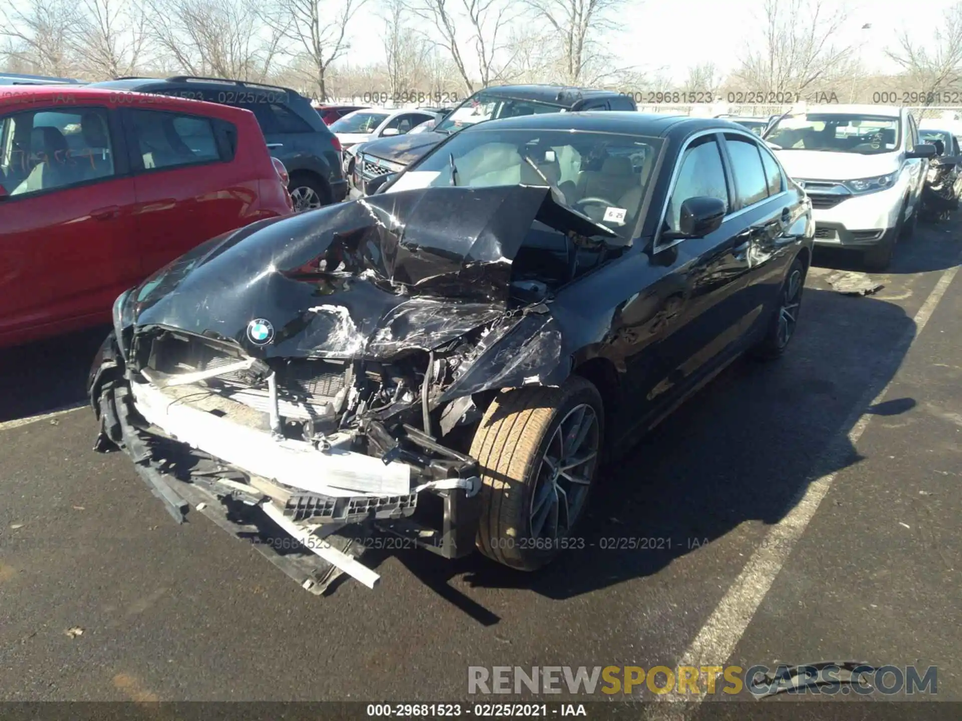 2 Фотография поврежденного автомобиля 3MW5R7J0XL8B31219 BMW 3 SERIES 2020