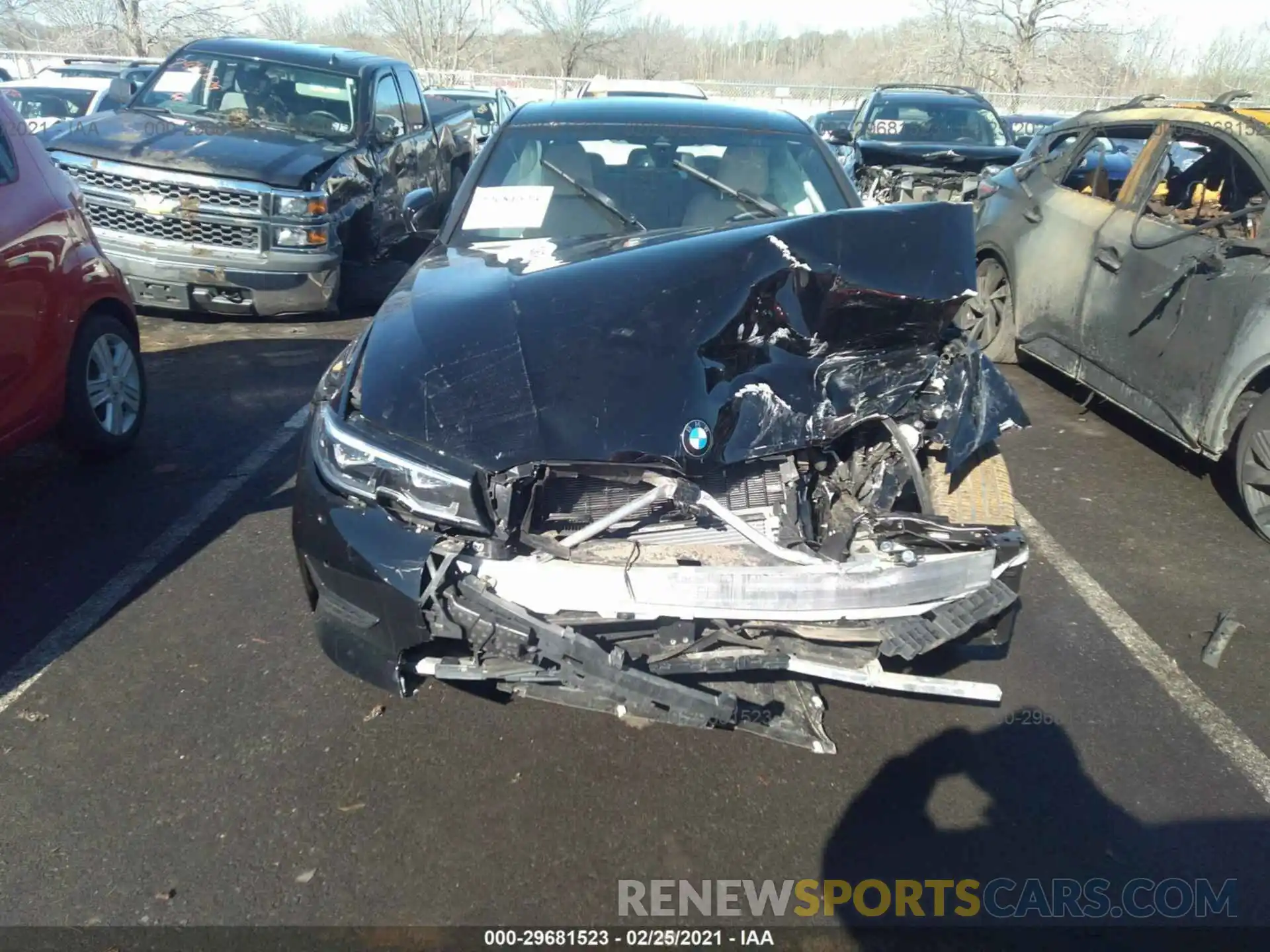 6 Фотография поврежденного автомобиля 3MW5R7J0XL8B31219 BMW 3 SERIES 2020