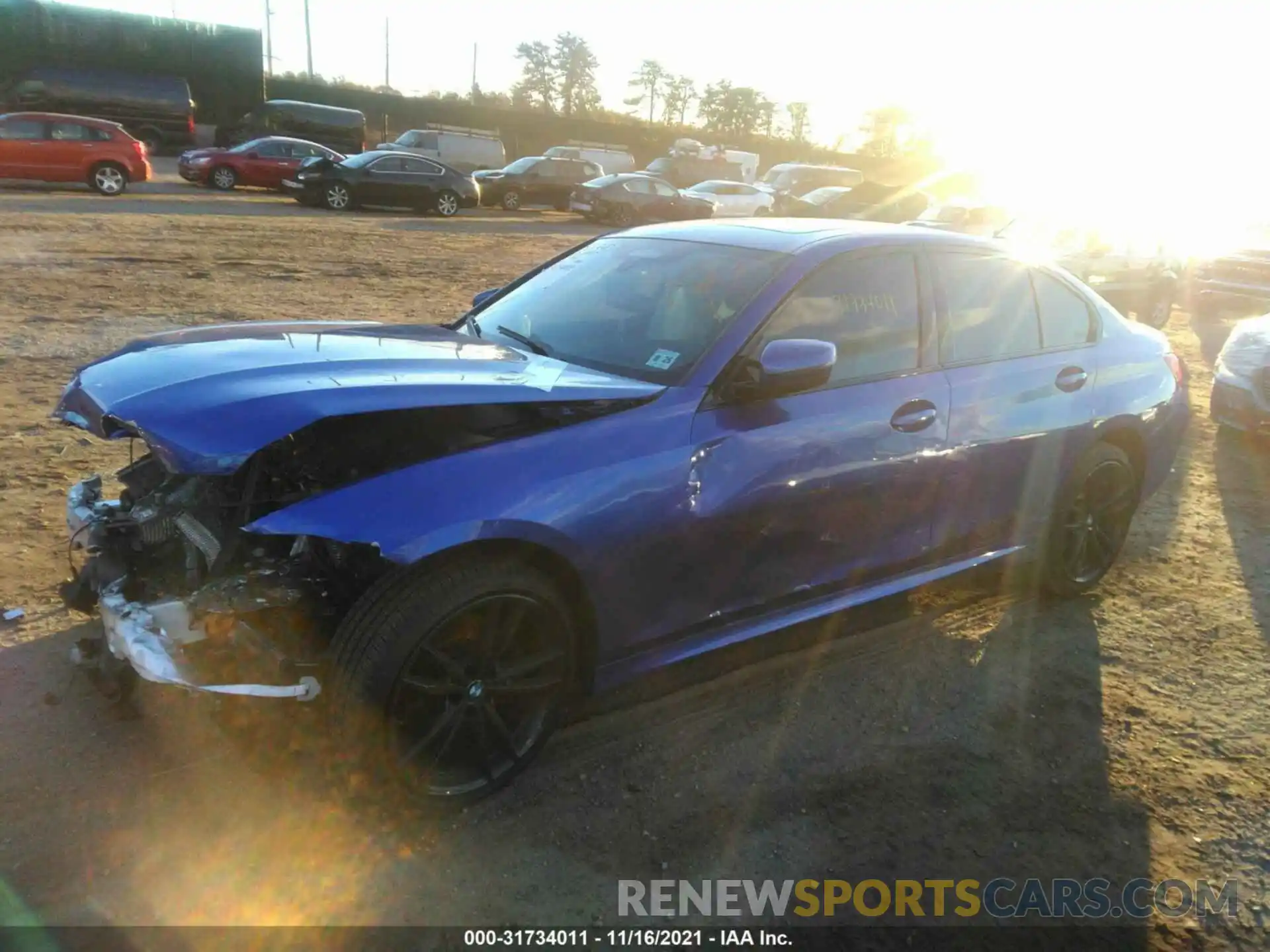 2 Photograph of a damaged car 3MW5R7J0XL8B45220 BMW 3 SERIES 2020