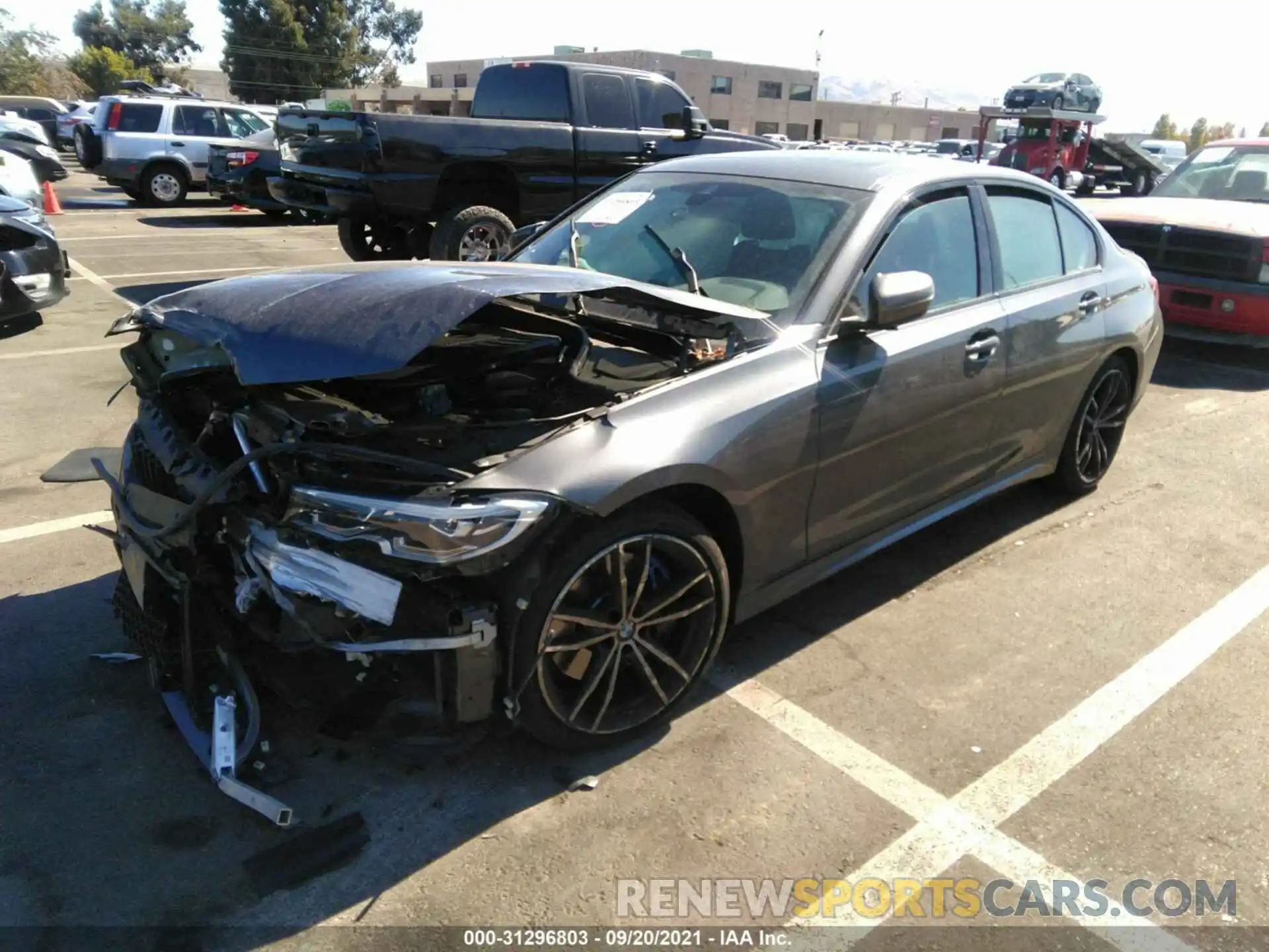 2 Photograph of a damaged car 3MW5U7J00L8B24942 BMW 3 SERIES 2020