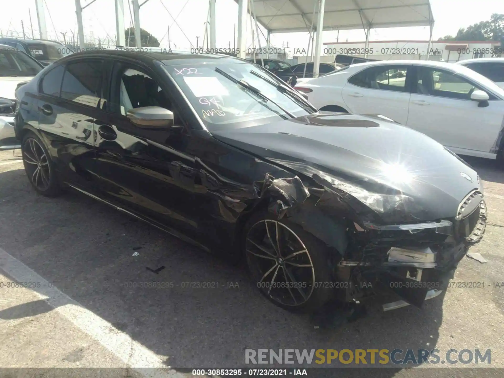 1 Photograph of a damaged car 3MW5U7J00L8B34404 BMW 3 SERIES 2020