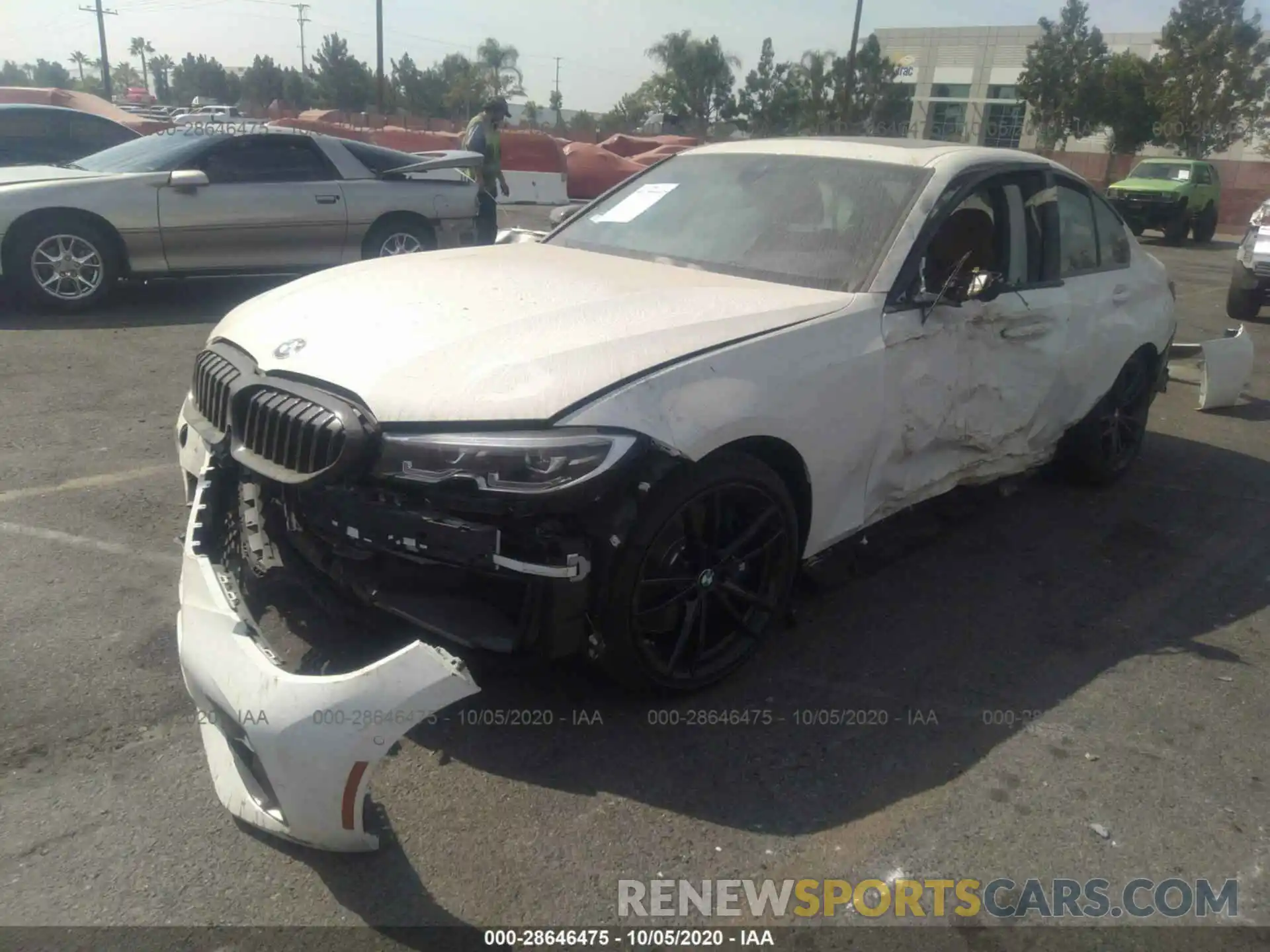 2 Photograph of a damaged car 3MW5U7J00L8B40168 BMW 3 SERIES 2020