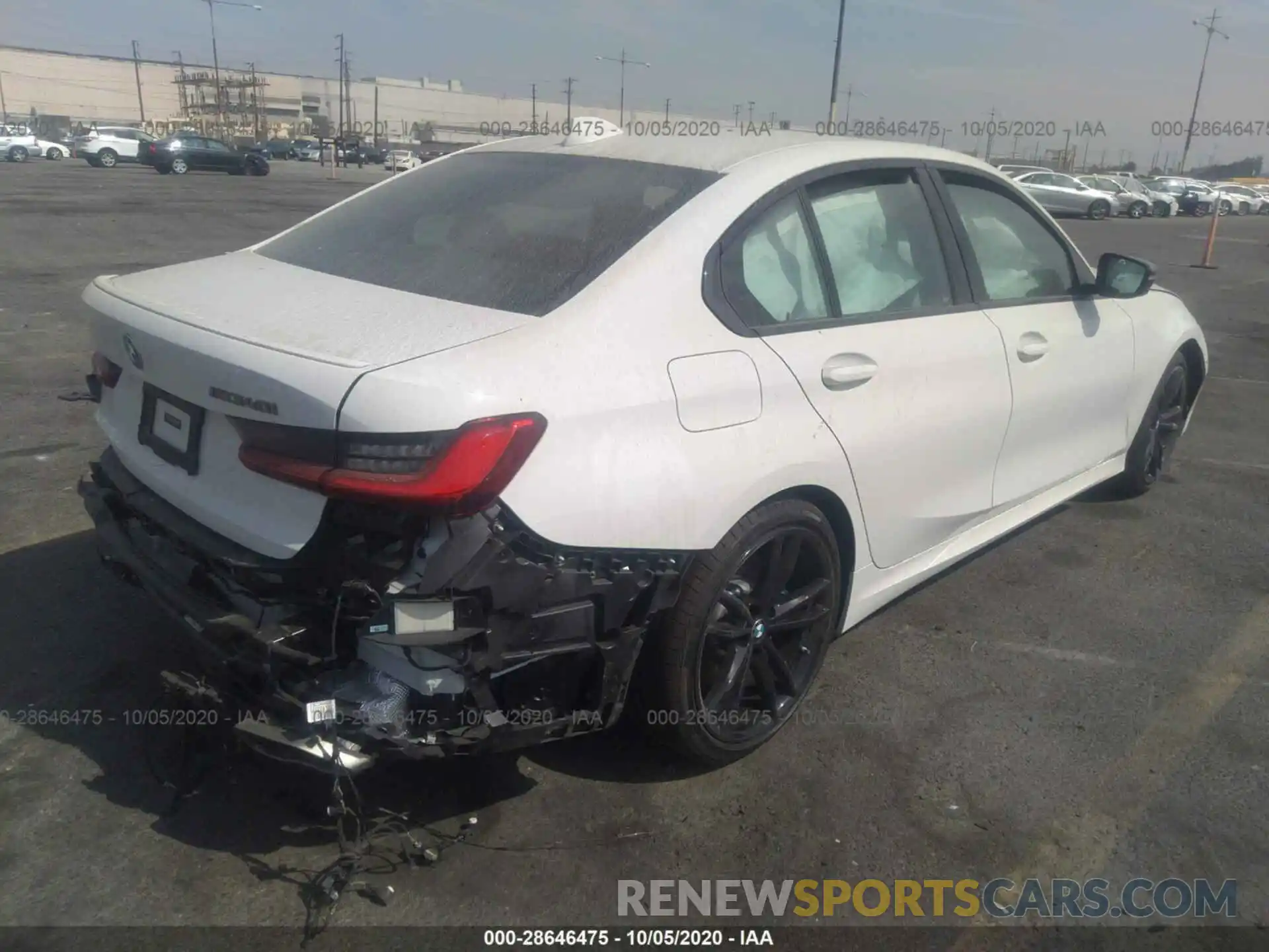 4 Photograph of a damaged car 3MW5U7J00L8B40168 BMW 3 SERIES 2020