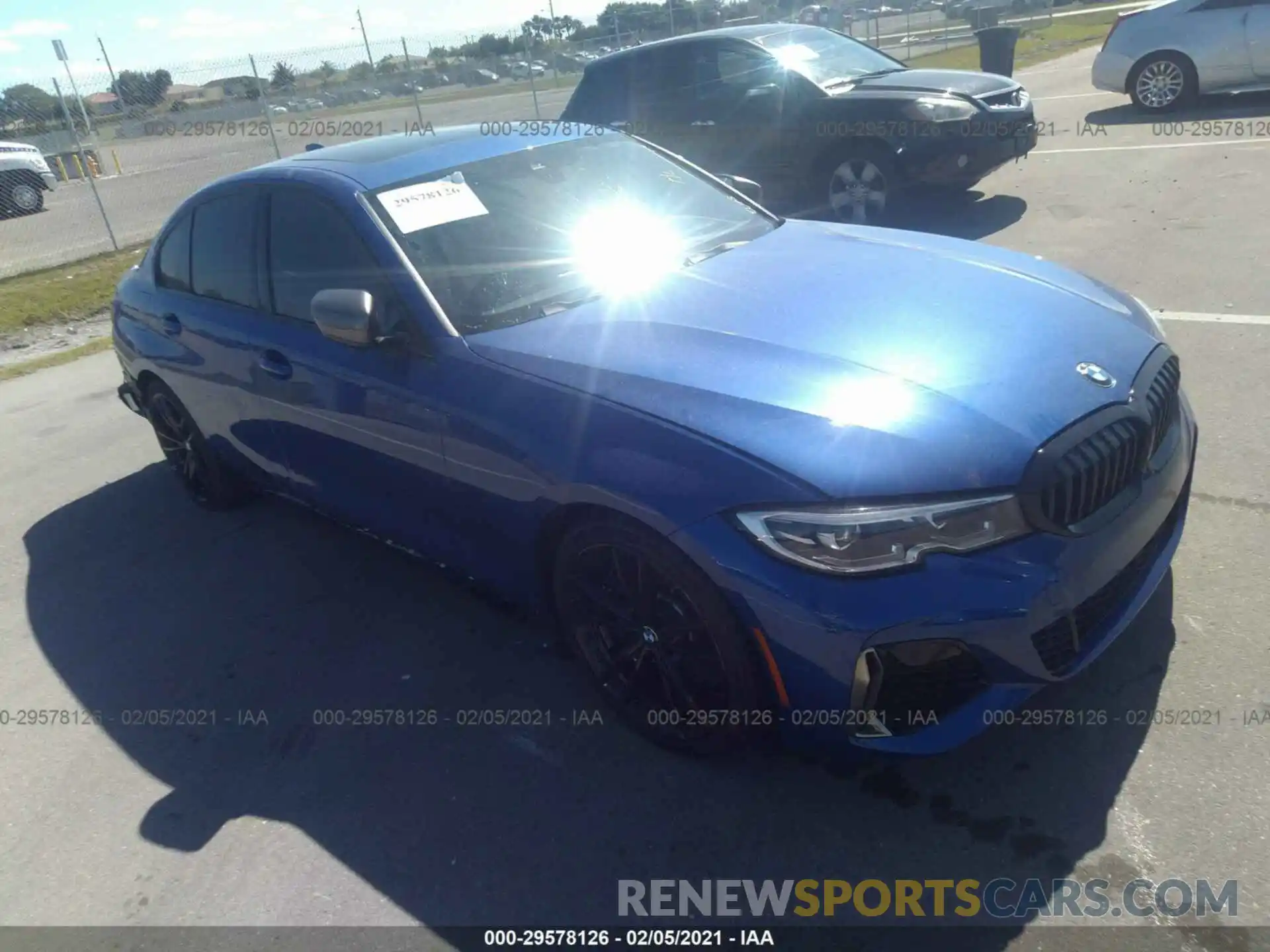 1 Photograph of a damaged car 3MW5U7J03L8B21534 BMW 3 SERIES 2020