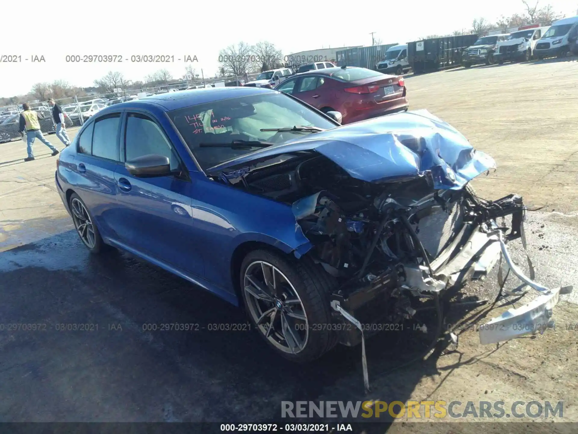 1 Photograph of a damaged car 3MW5U7J03L8B32145 BMW 3 SERIES 2020