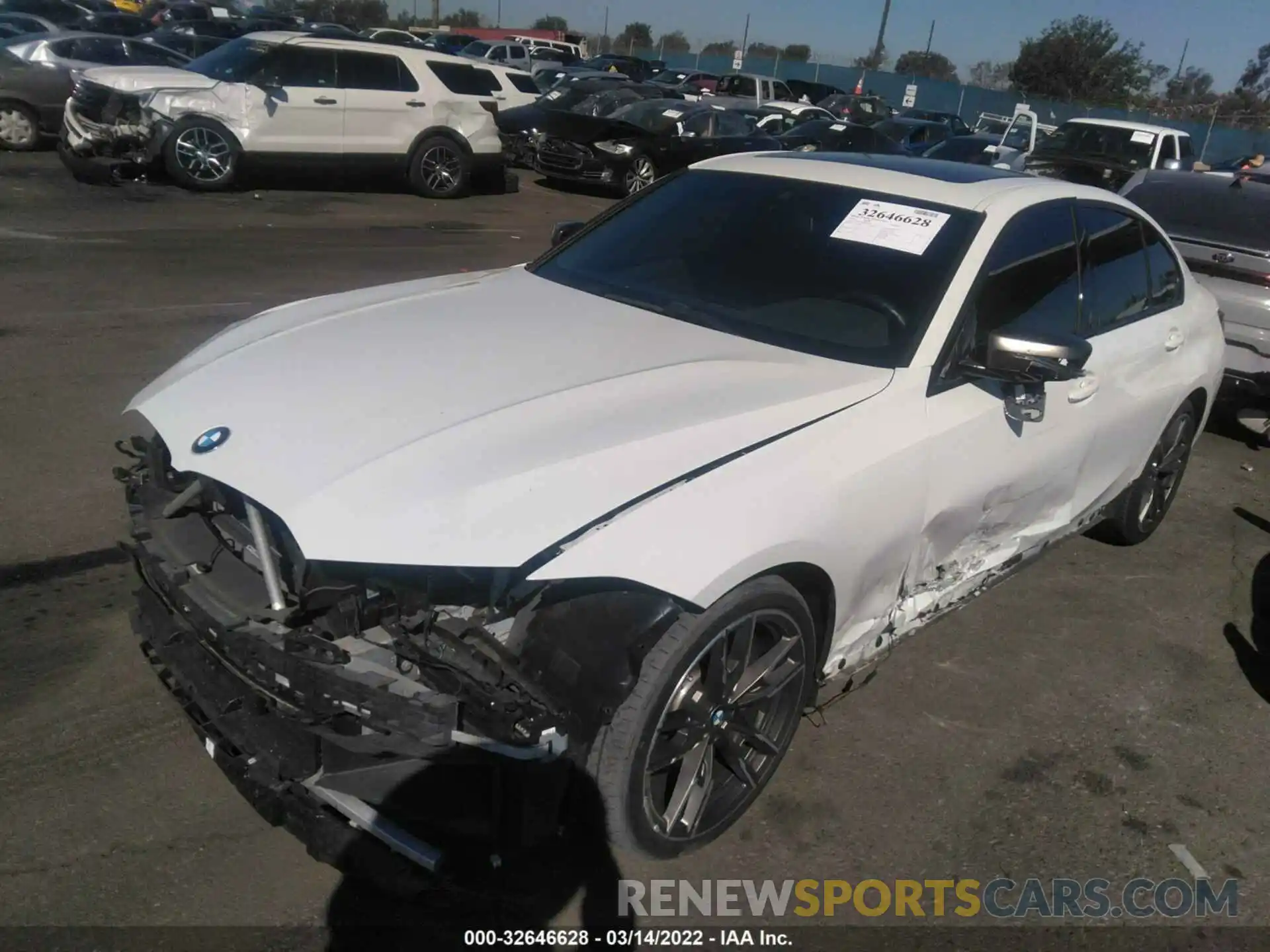 2 Photograph of a damaged car 3MW5U7J06L8B28428 BMW 3 SERIES 2020