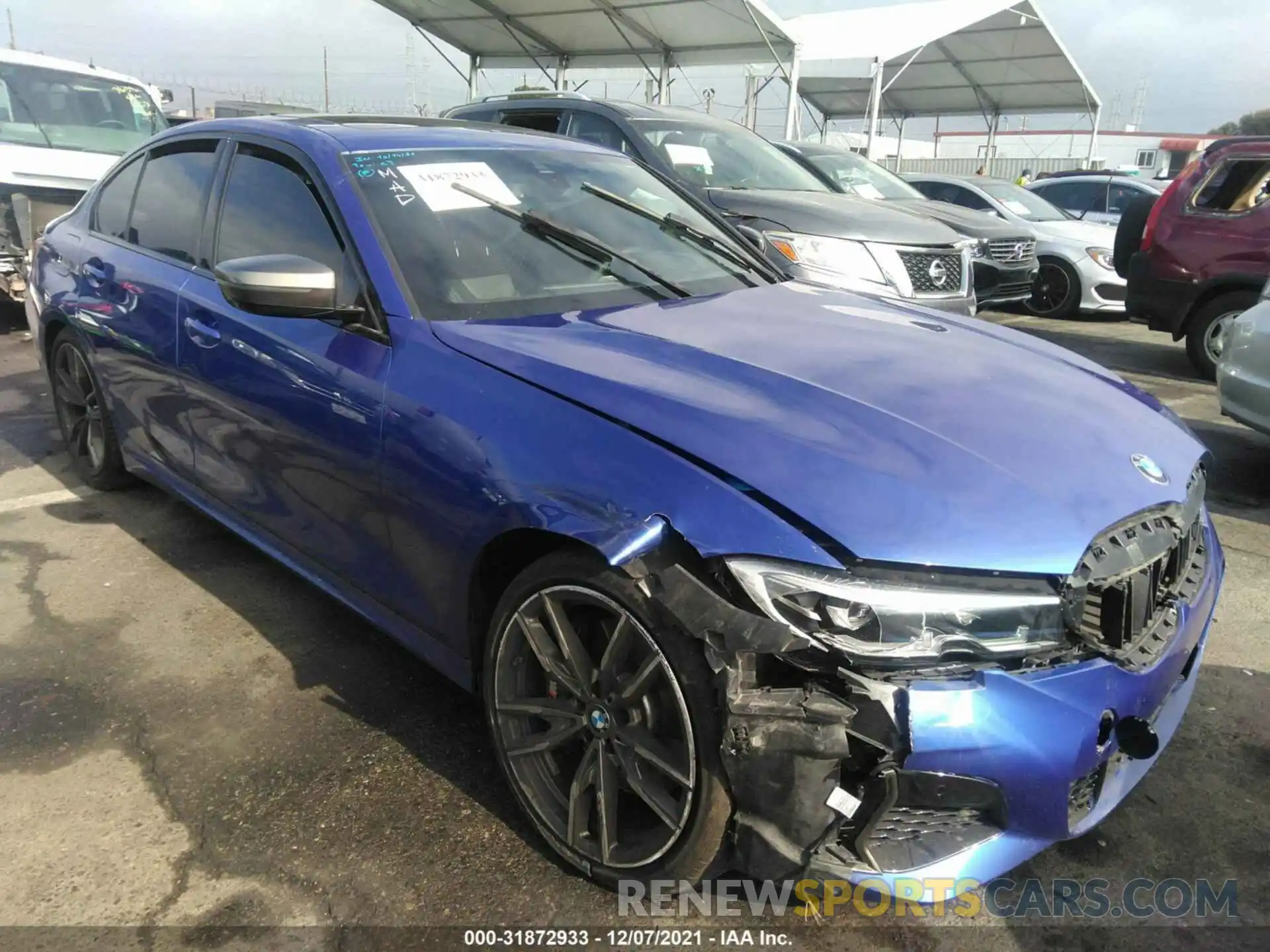 1 Photograph of a damaged car 3MW5U7J07L8B31919 BMW 3 SERIES 2020