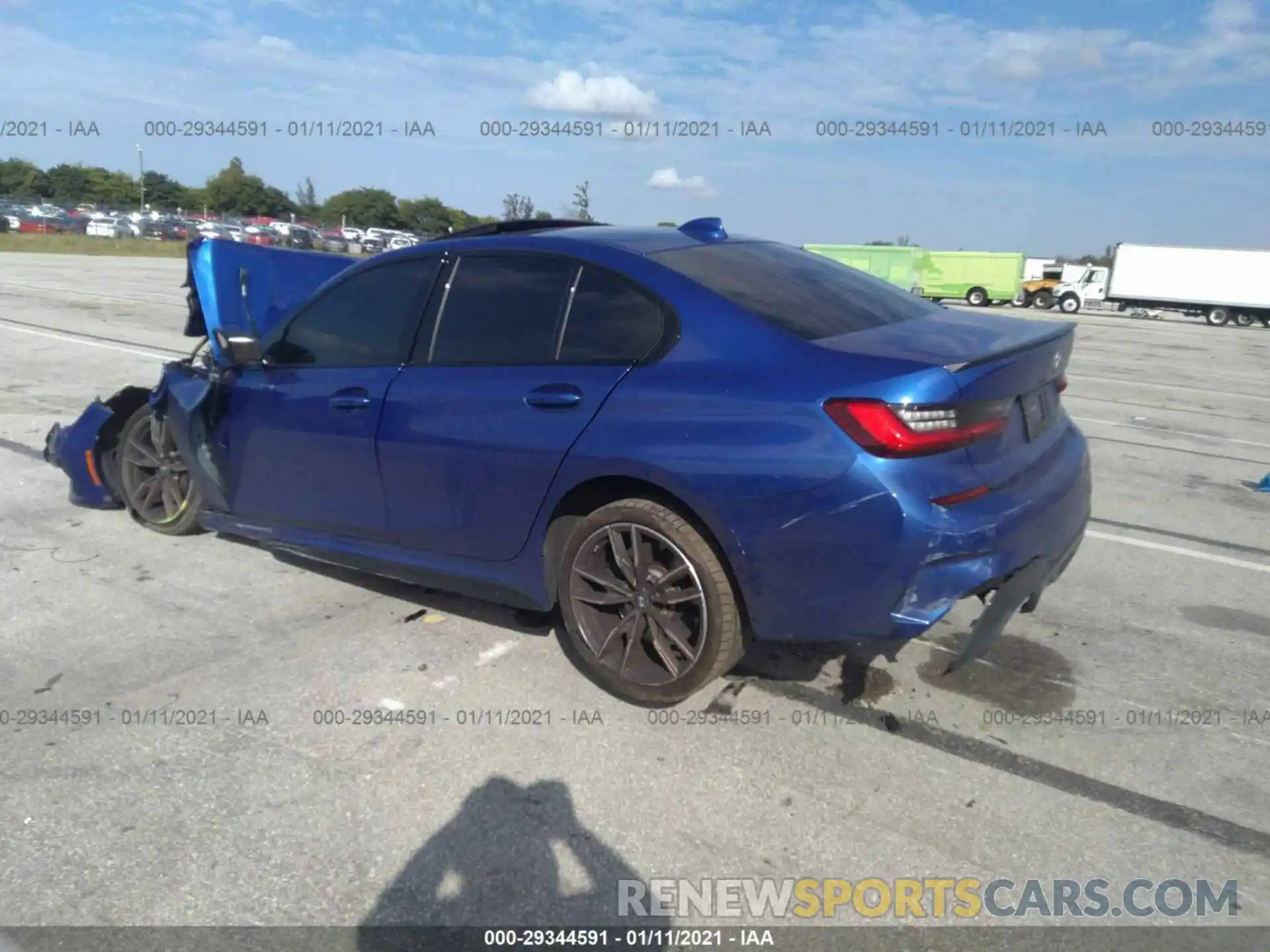 3 Photograph of a damaged car 3MW5U7J07L8B38241 BMW 3 SERIES 2020