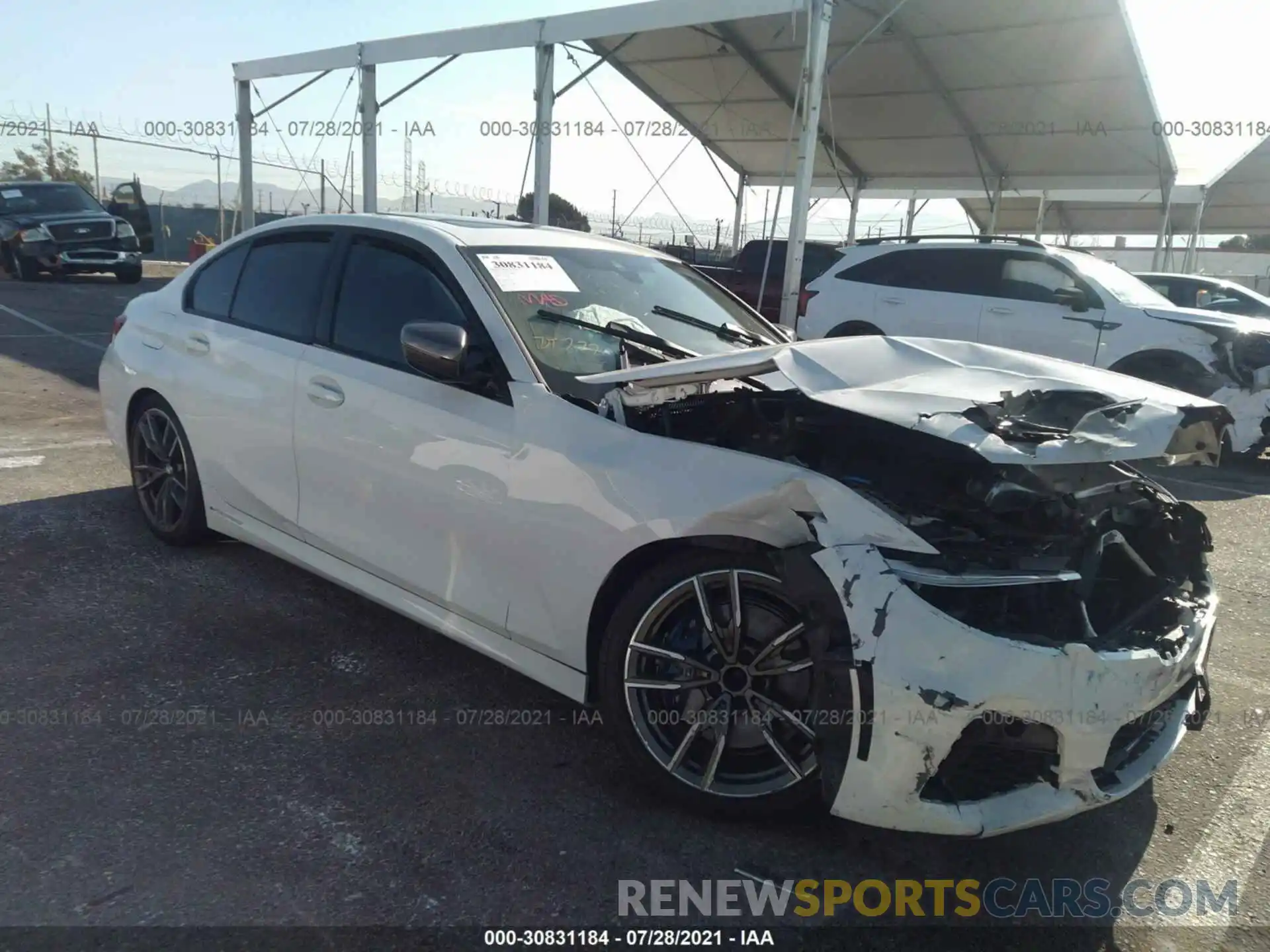 1 Photograph of a damaged car 3MW5U7J09L8B34577 BMW 3 SERIES 2020