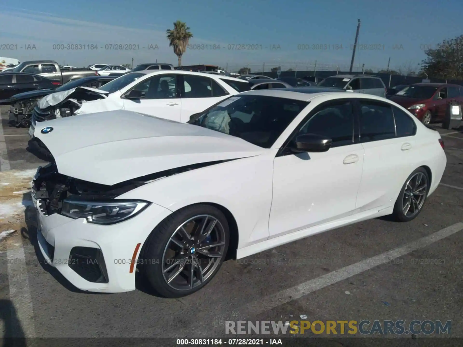 2 Photograph of a damaged car 3MW5U7J09L8B34577 BMW 3 SERIES 2020