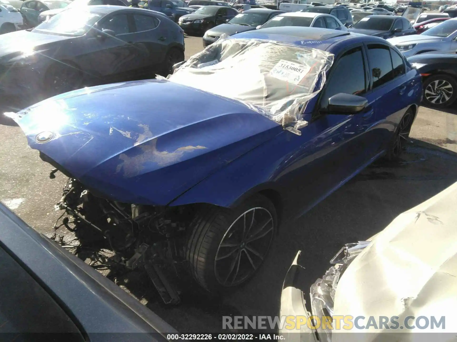 2 Photograph of a damaged car 3MW5U7J0XL8B44485 BMW 3 SERIES 2020